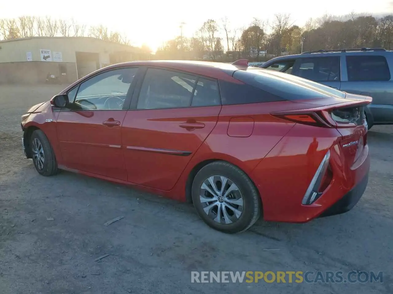 2 fotografías del automóvil dañado JTDKAMFP9N3227274 TOYOTA PRIUS 2022