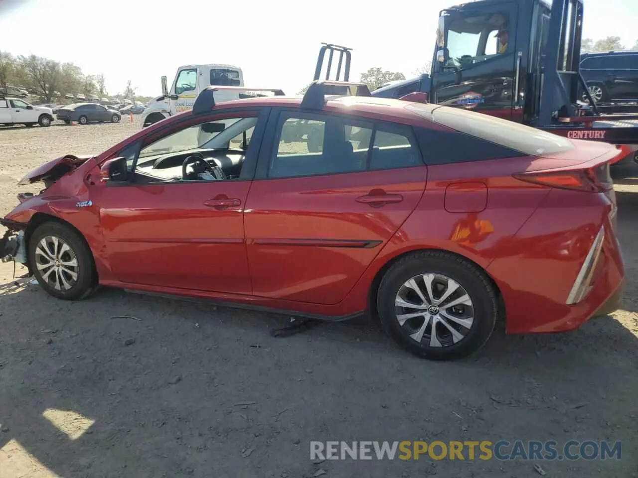 2 fotografías del automóvil dañado JTDKAMFPXN3218826 TOYOTA PRIUS 2022