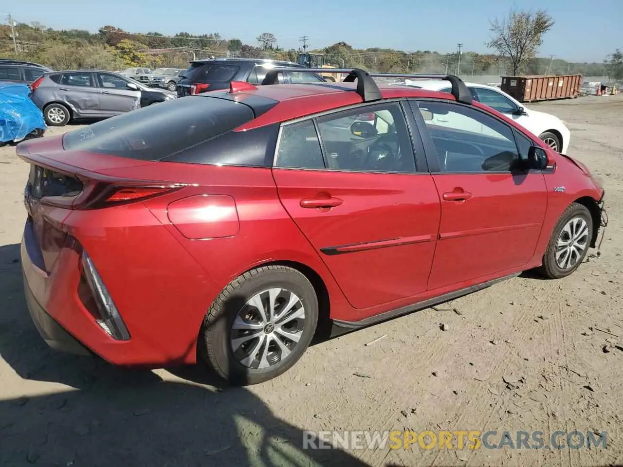 3 fotografías del automóvil dañado JTDKAMFPXN3218826 TOYOTA PRIUS 2022