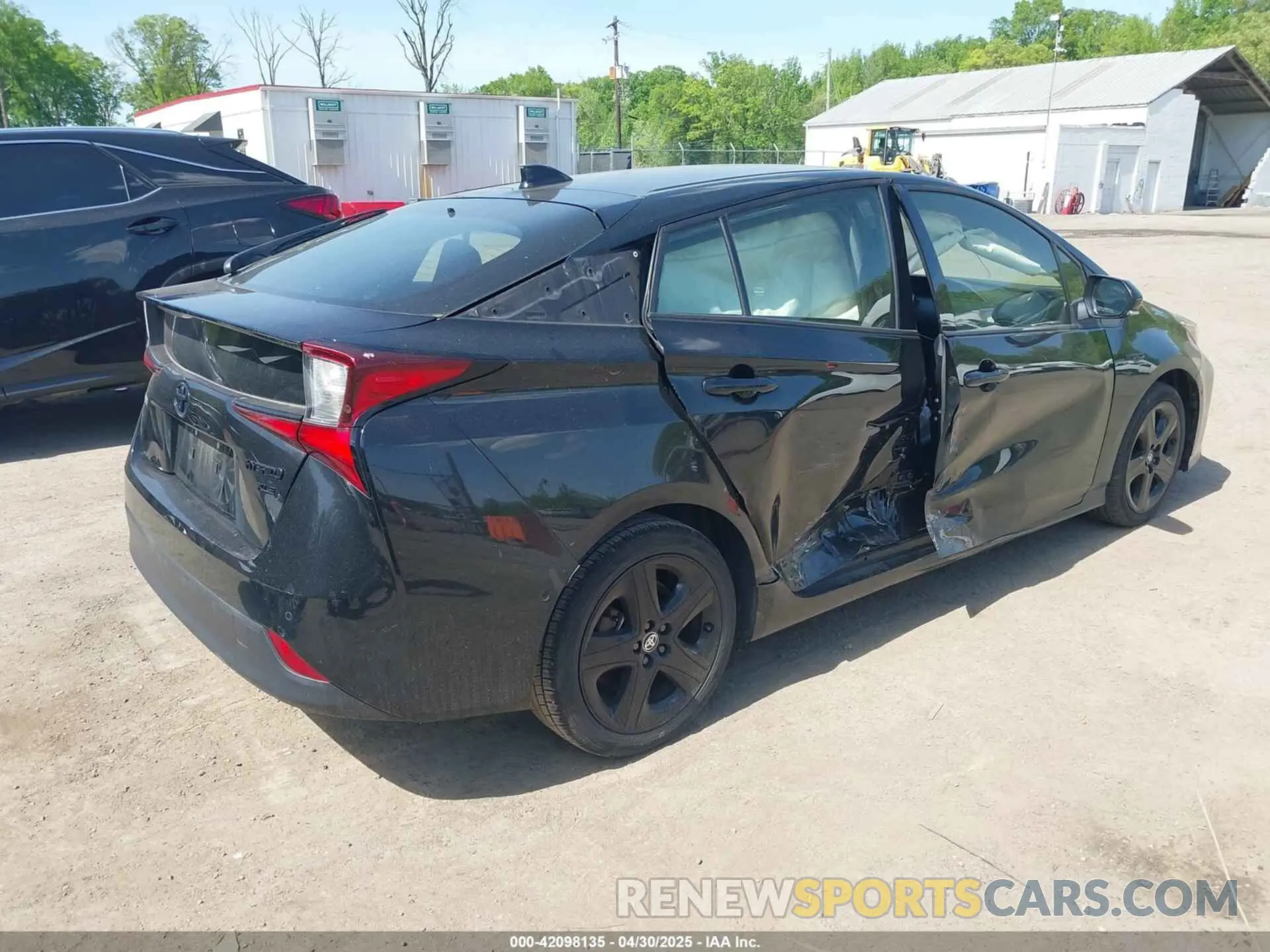 4 fotografías del automóvil dañado JTDKAMFU0N3175619 TOYOTA PRIUS 2022