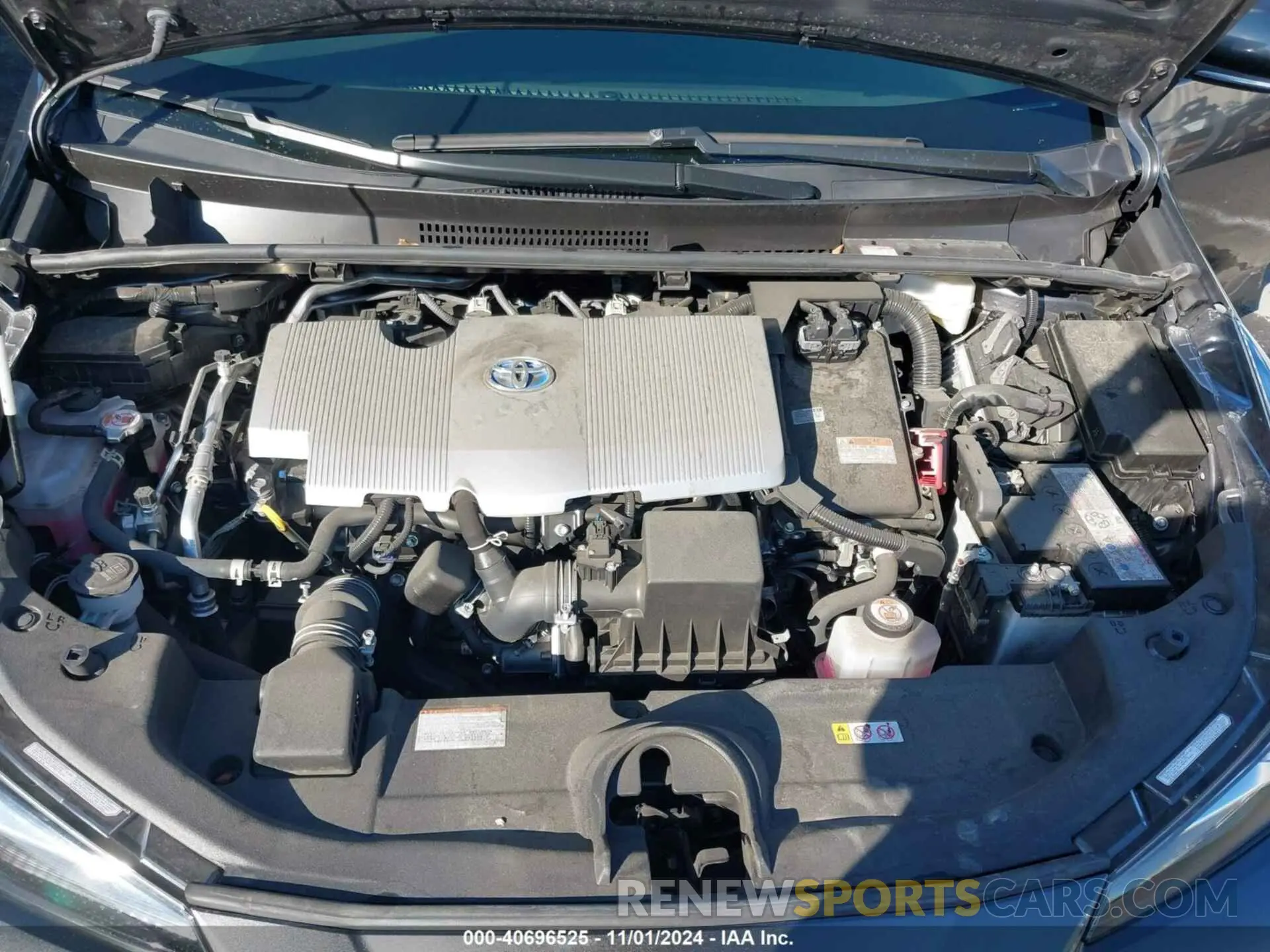 10 fotografías del automóvil dañado JTDKAMFU0N3181310 TOYOTA PRIUS 2022