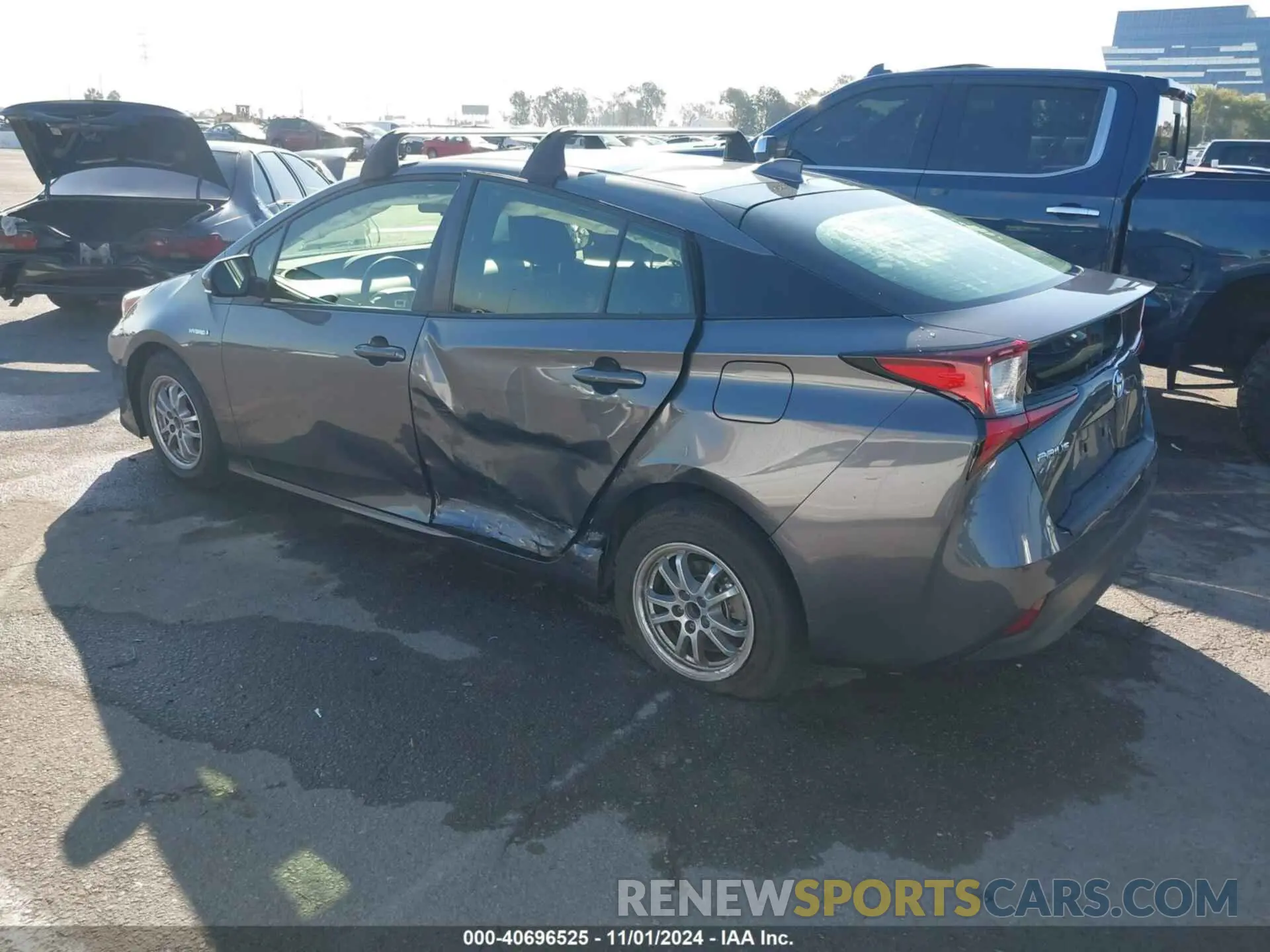 3 fotografías del automóvil dañado JTDKAMFU0N3181310 TOYOTA PRIUS 2022