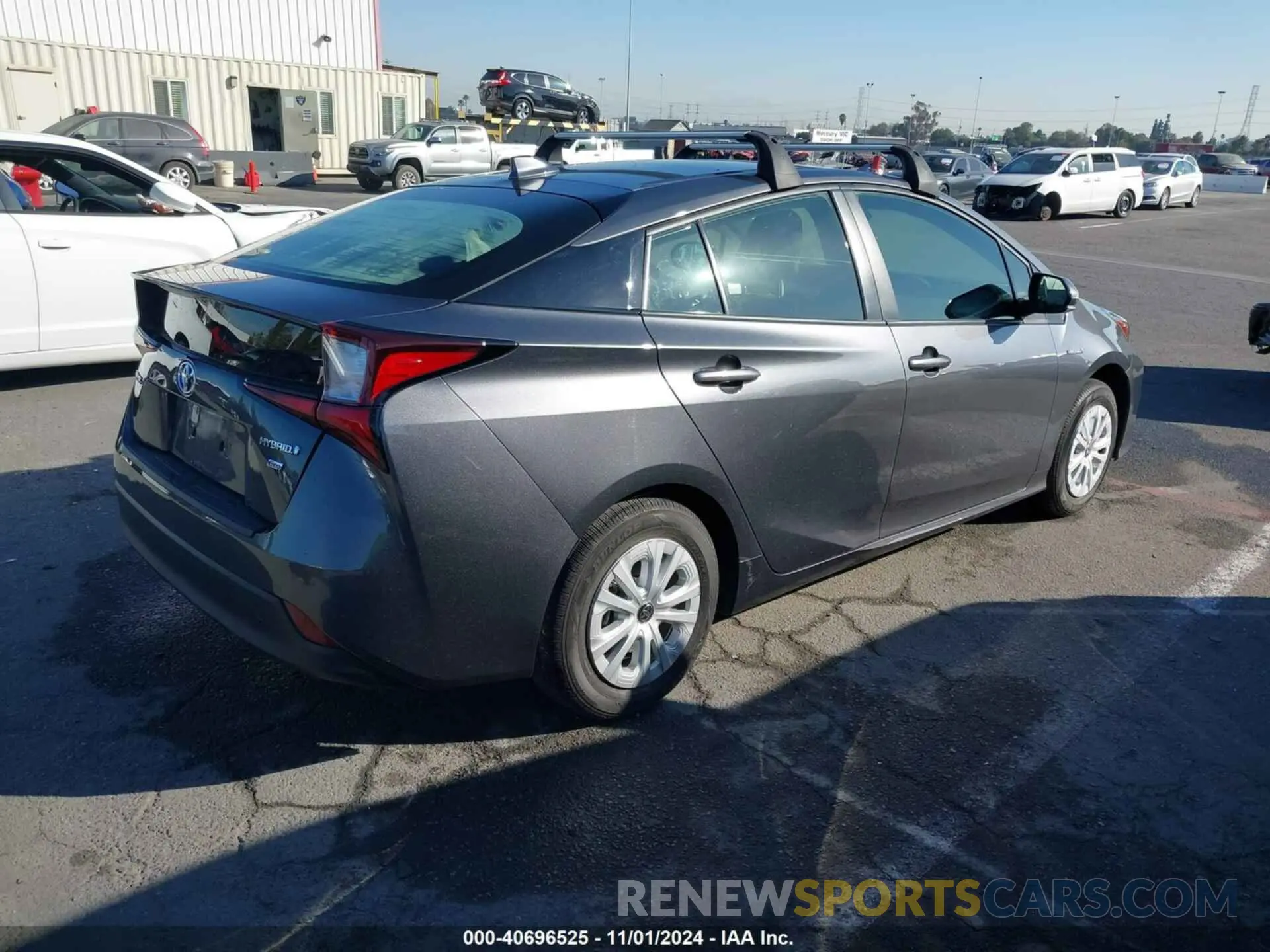 4 fotografías del automóvil dañado JTDKAMFU0N3181310 TOYOTA PRIUS 2022