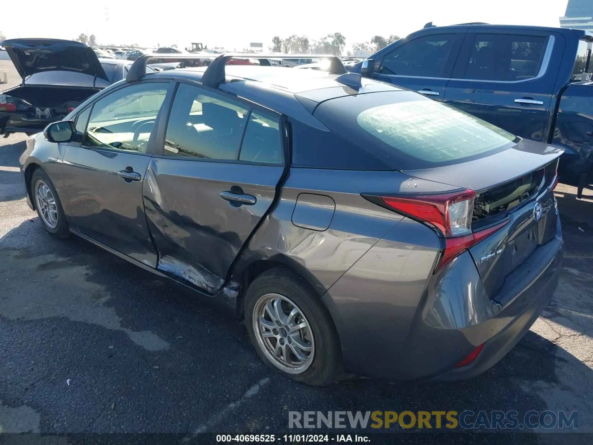 6 fotografías del automóvil dañado JTDKAMFU0N3181310 TOYOTA PRIUS 2022