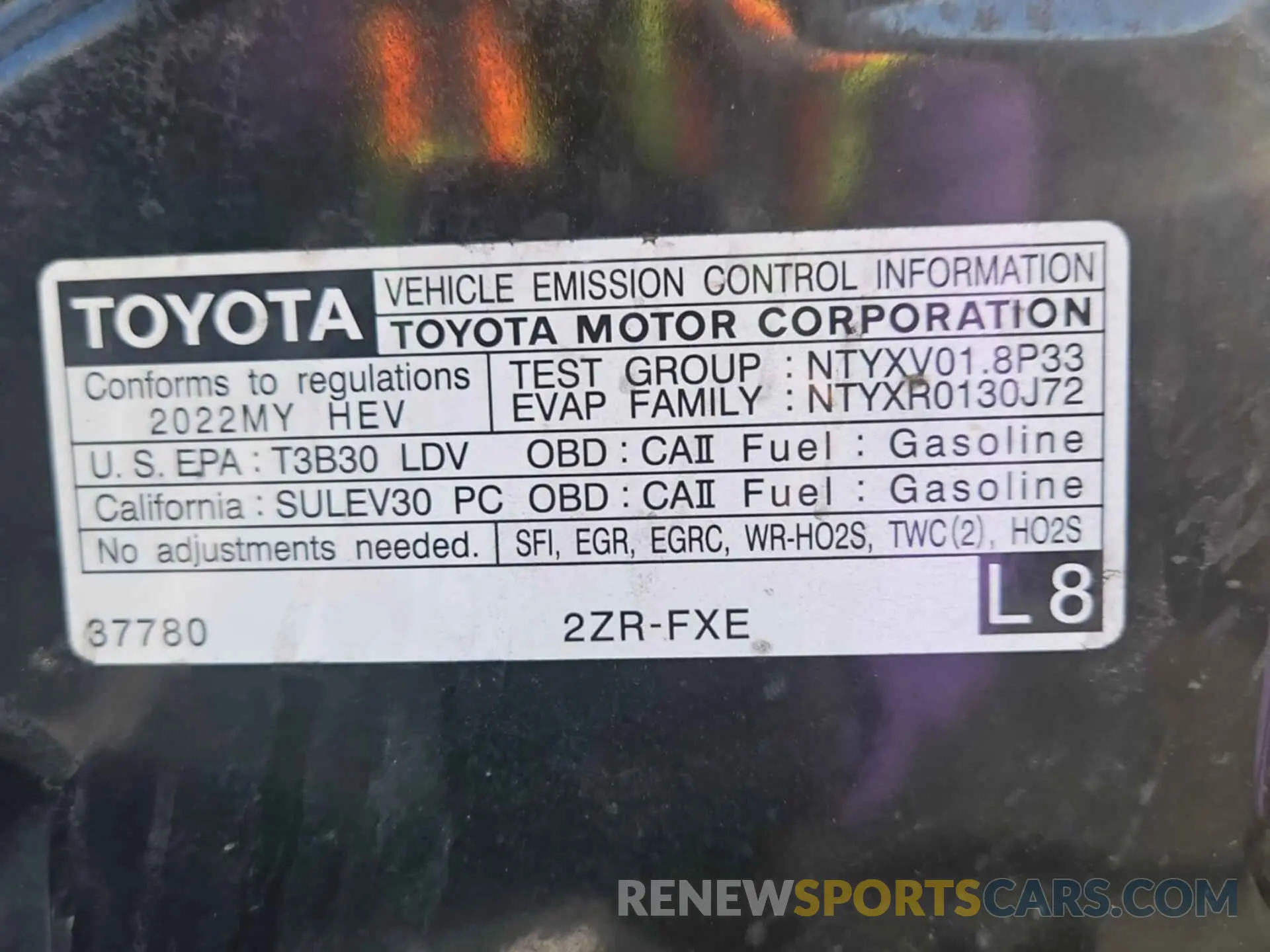 26 fotografías del automóvil dañado JTDKAMFU1N3159980 TOYOTA PRIUS 2022