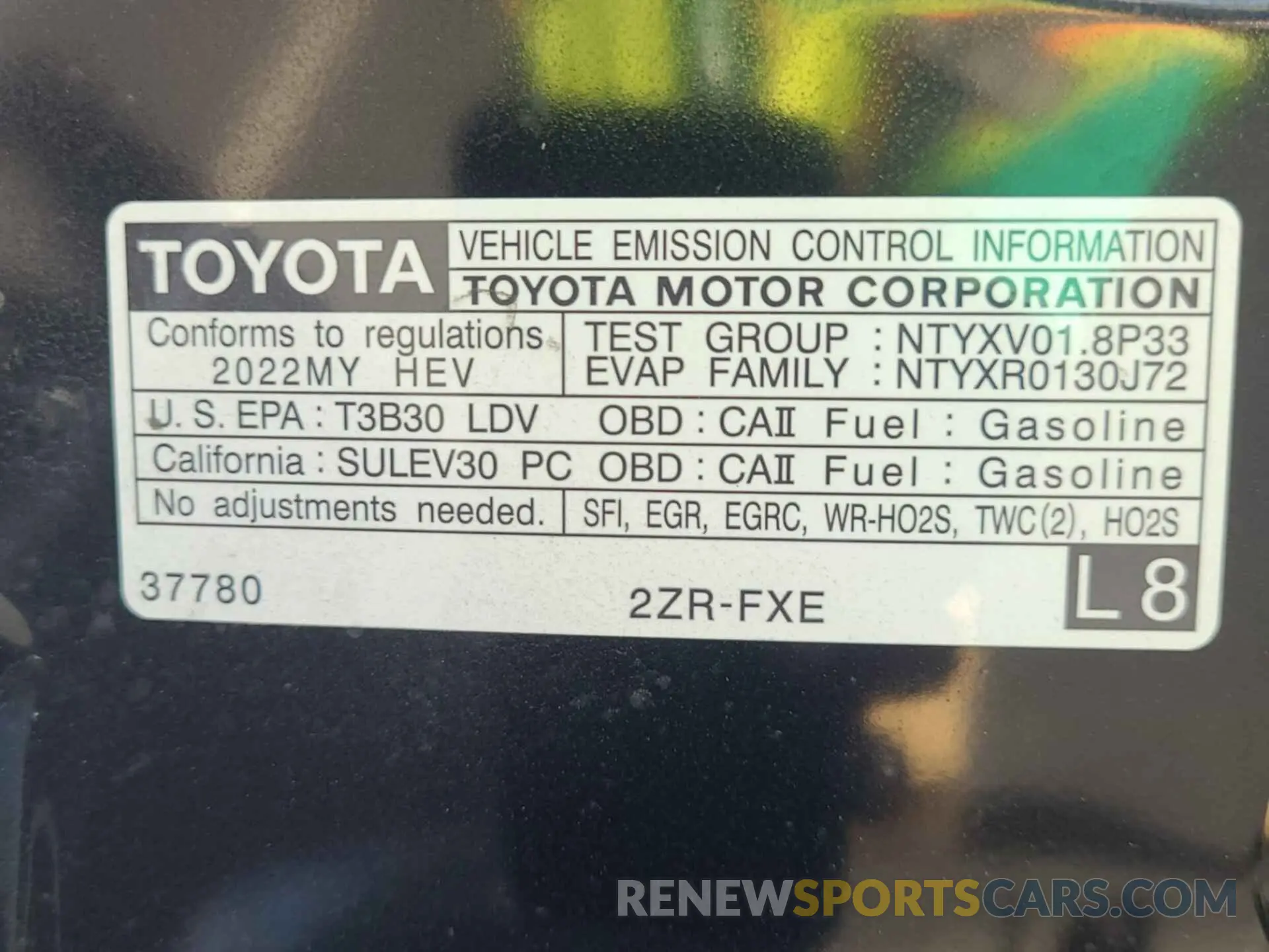 39 fotografías del automóvil dañado JTDKAMFU1N3160899 TOYOTA PRIUS 2022