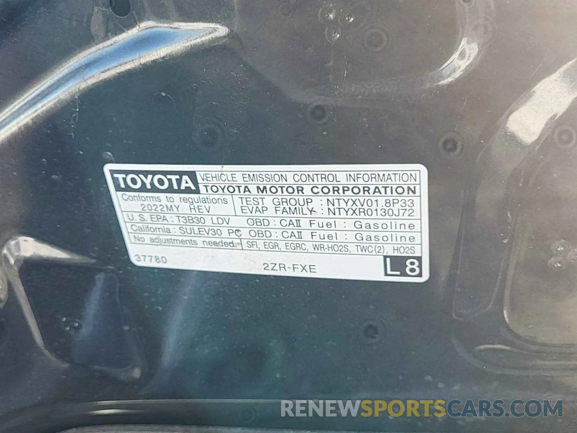 11 fotografías del automóvil dañado JTDKAMFU1N3161020 TOYOTA PRIUS 2022