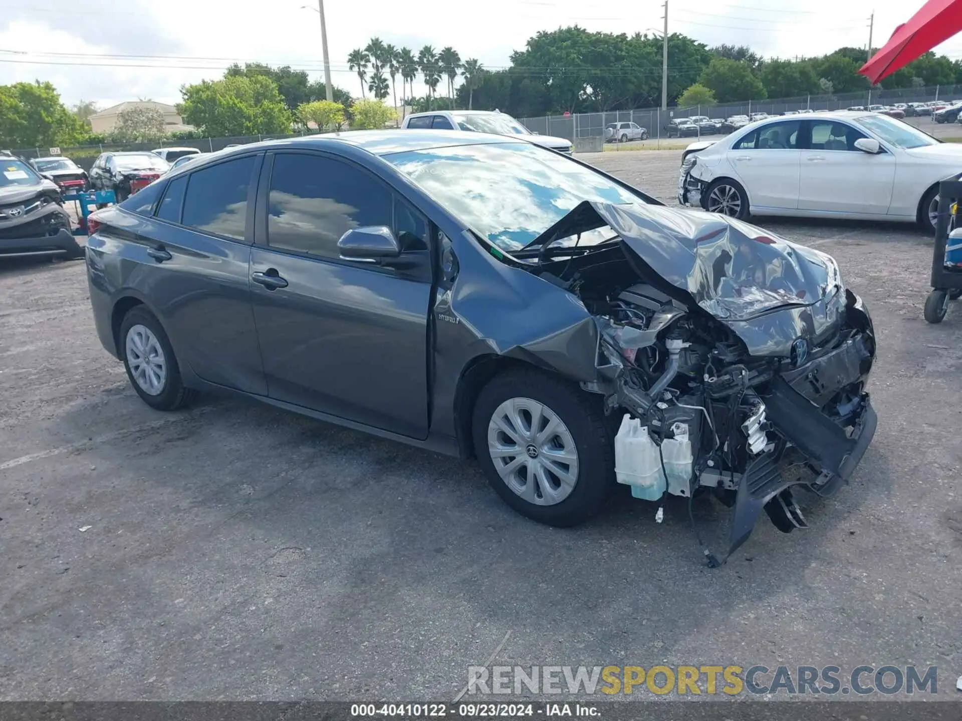1 fotografías del automóvil dañado JTDKAMFU1N3161986 TOYOTA PRIUS 2022