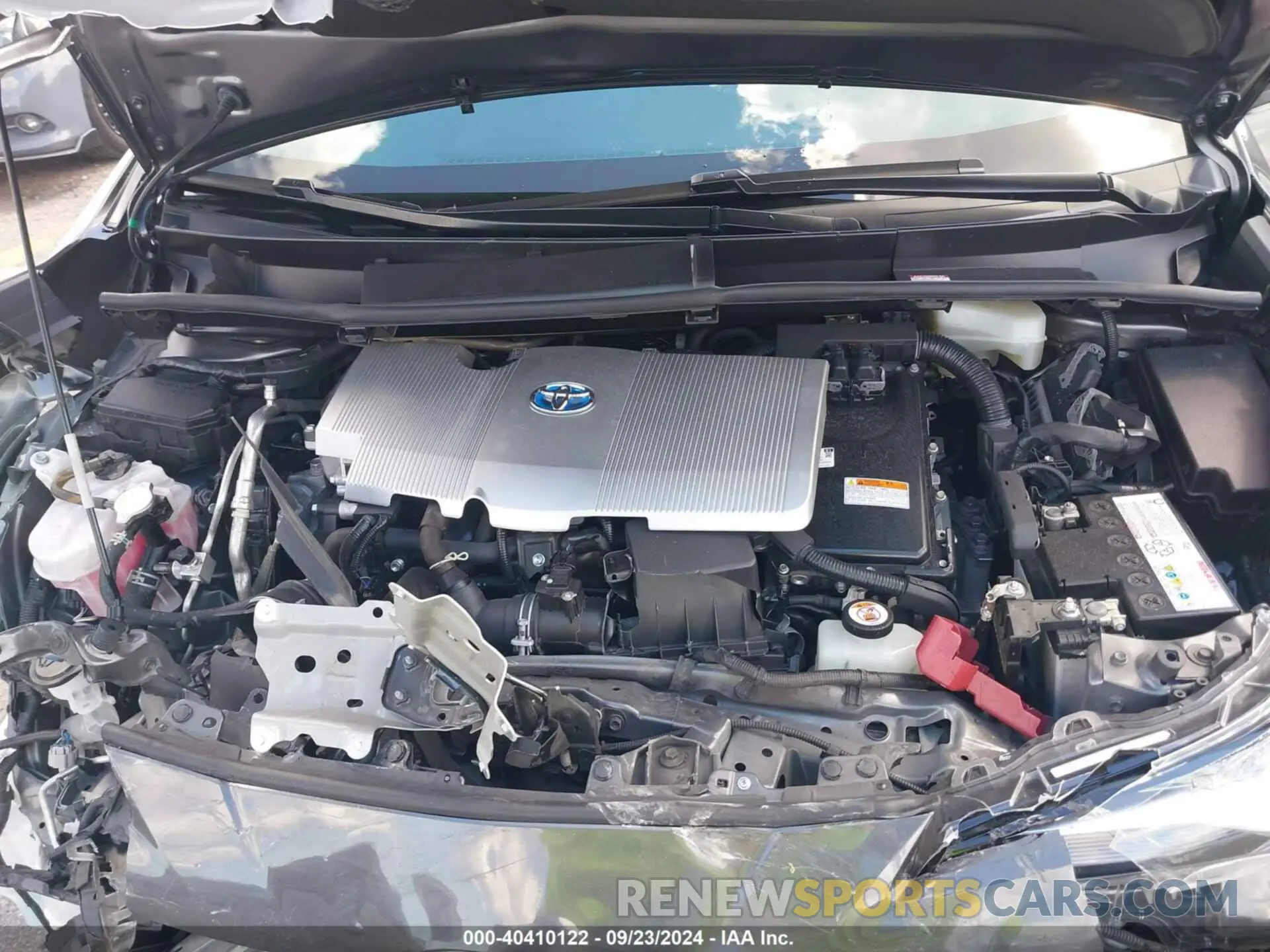 10 fotografías del automóvil dañado JTDKAMFU1N3161986 TOYOTA PRIUS 2022