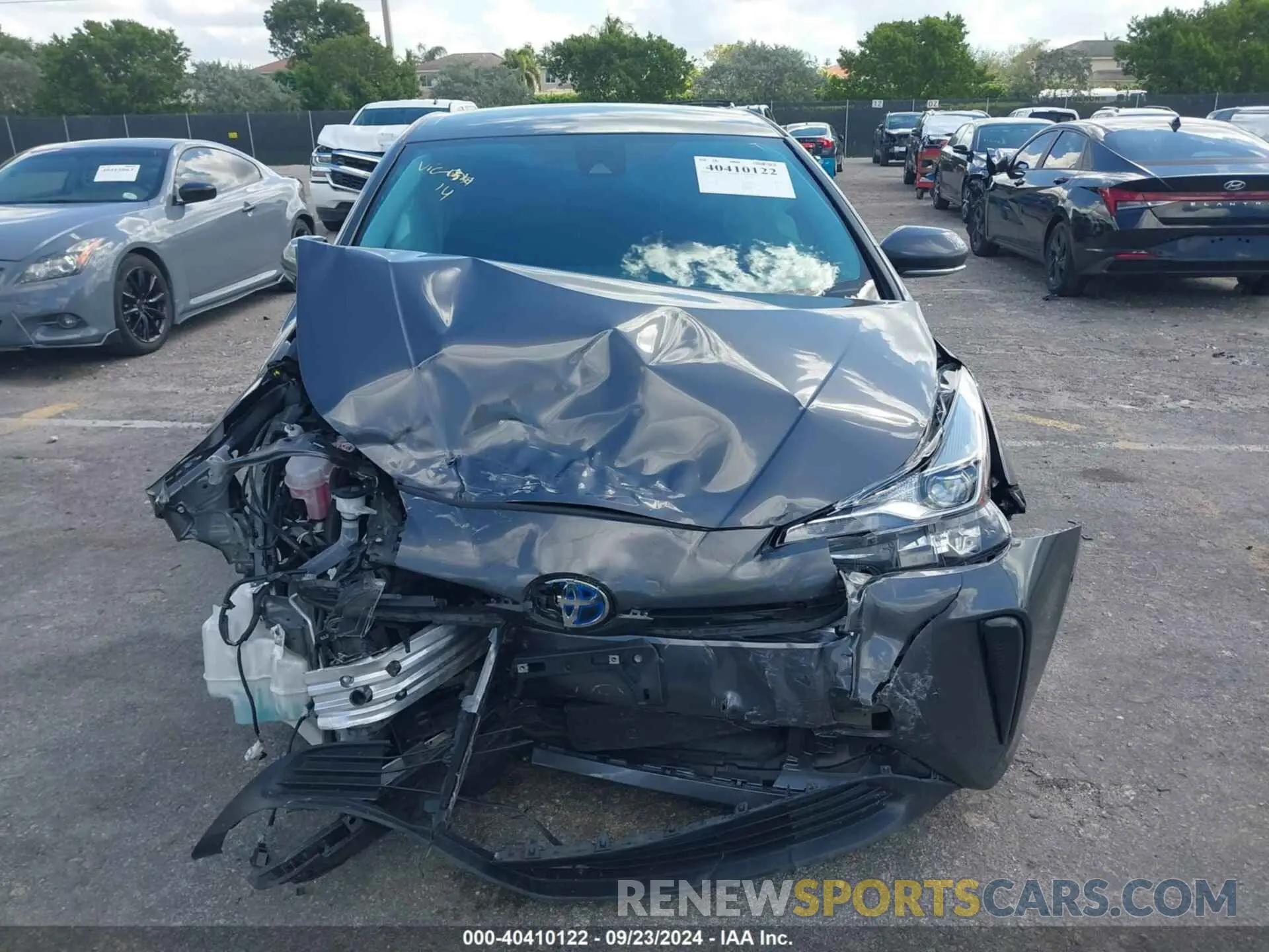 11 fotografías del automóvil dañado JTDKAMFU1N3161986 TOYOTA PRIUS 2022
