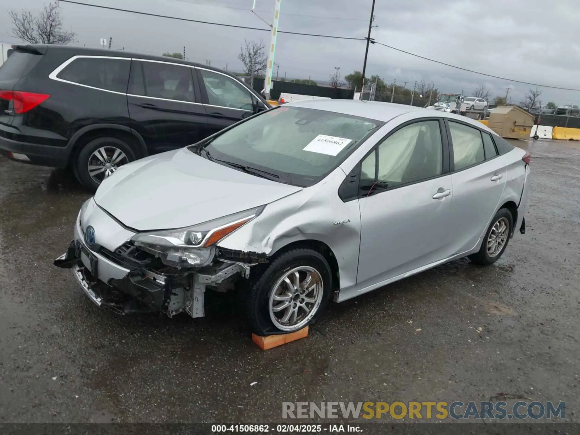 2 fotografías del automóvil dañado JTDKAMFU1N3177055 TOYOTA PRIUS 2022