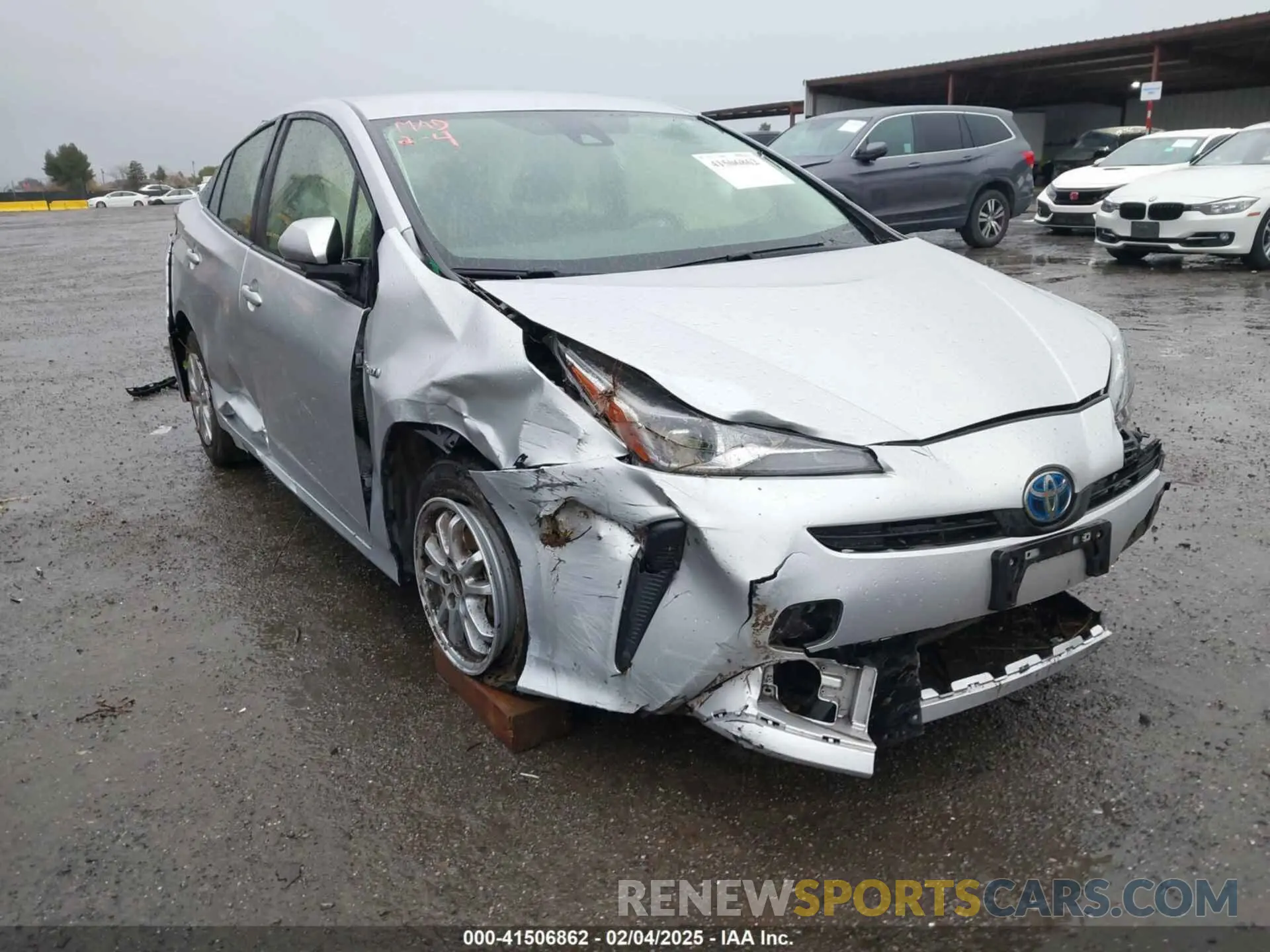 6 fotografías del automóvil dañado JTDKAMFU1N3177055 TOYOTA PRIUS 2022
