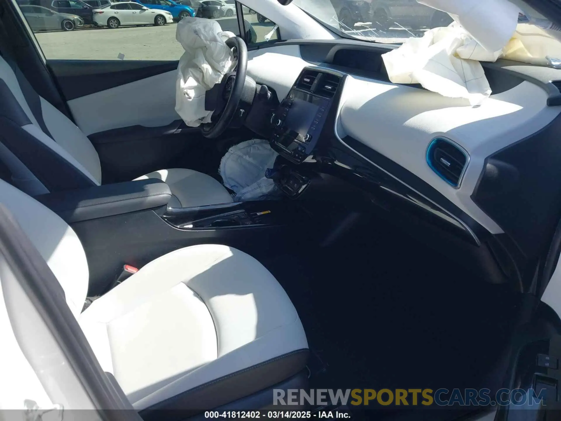 5 fotografías del automóvil dañado JTDKAMFU1N3177444 TOYOTA PRIUS 2022