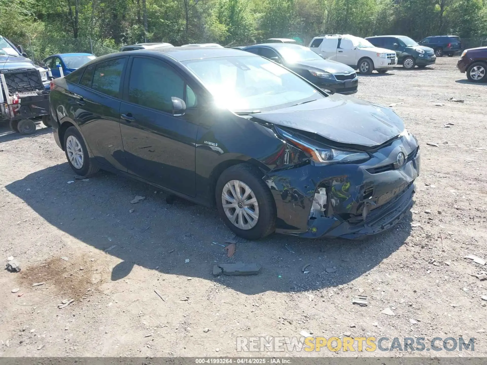1 fotografías del automóvil dañado JTDKAMFU1N3182790 TOYOTA PRIUS 2022