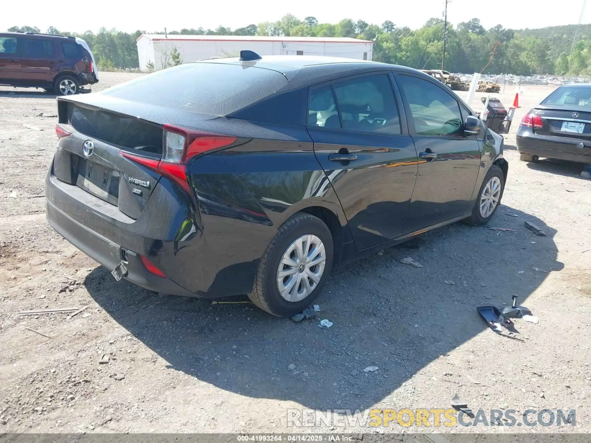 4 fotografías del automóvil dañado JTDKAMFU1N3182790 TOYOTA PRIUS 2022