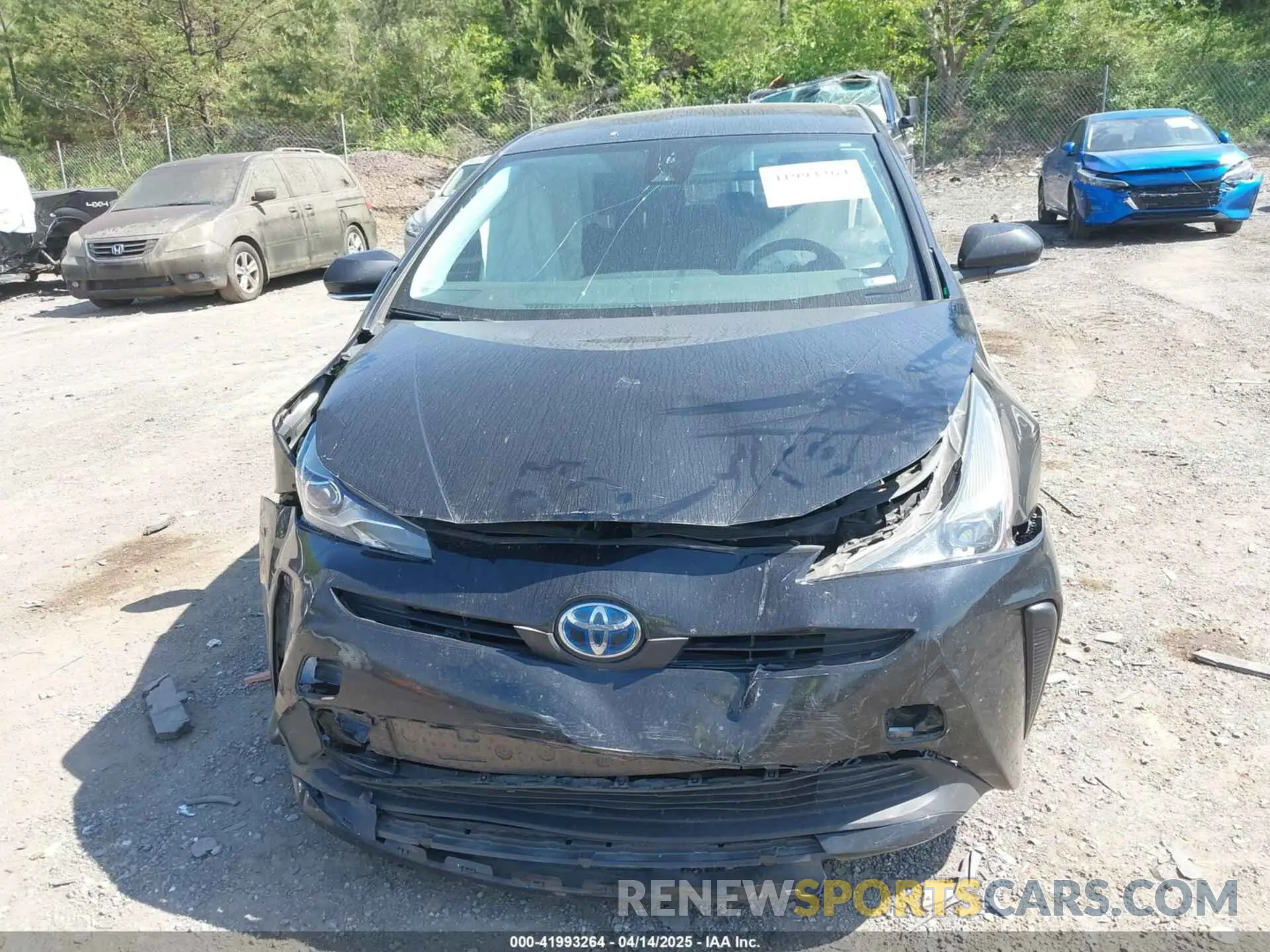 6 fotografías del automóvil dañado JTDKAMFU1N3182790 TOYOTA PRIUS 2022