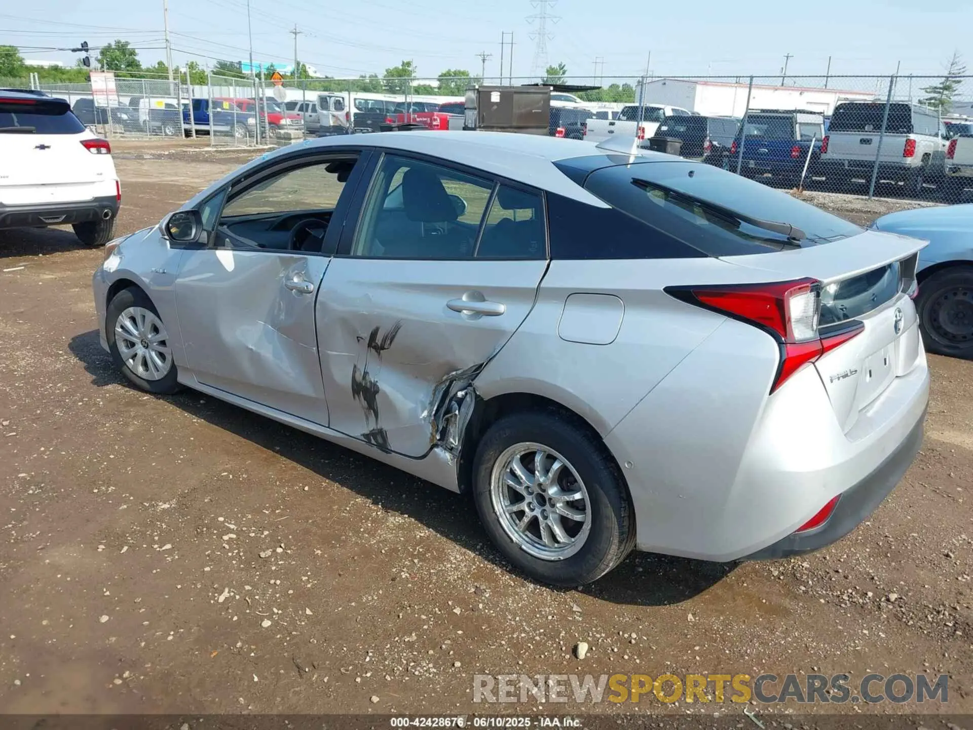 3 fotografías del automóvil dañado JTDKAMFU2N3165805 TOYOTA PRIUS 2022