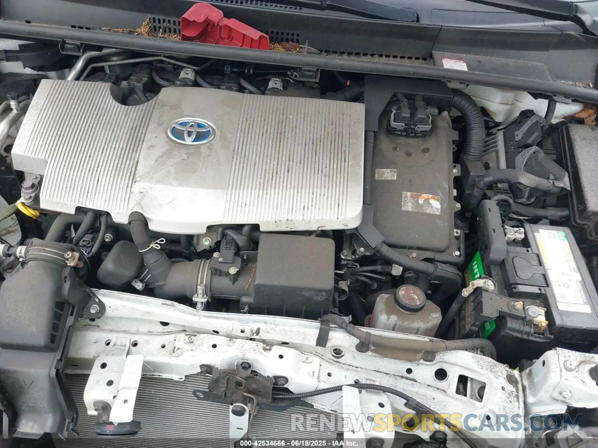 10 fotografías del automóvil dañado JTDKAMFU2N3167148 TOYOTA PRIUS 2022