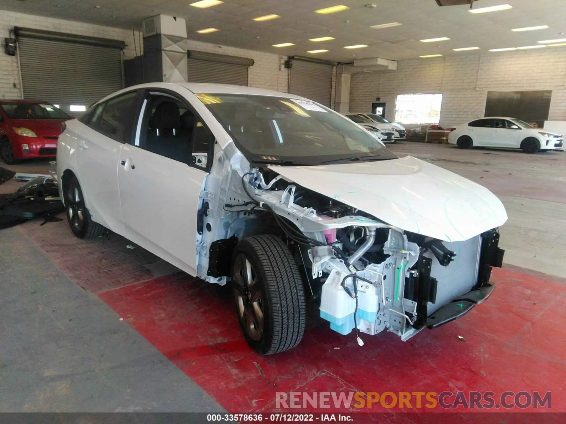 1 fotografías del automóvil dañado JTDKAMFU2N3169322 TOYOTA PRIUS 2022