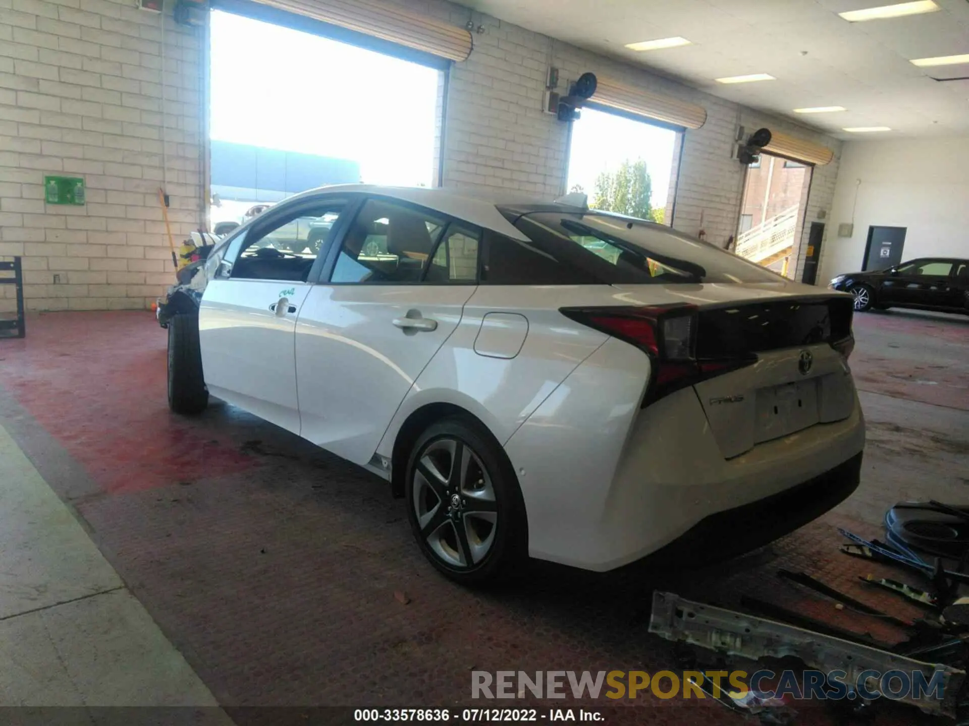 3 fotografías del automóvil dañado JTDKAMFU2N3169322 TOYOTA PRIUS 2022