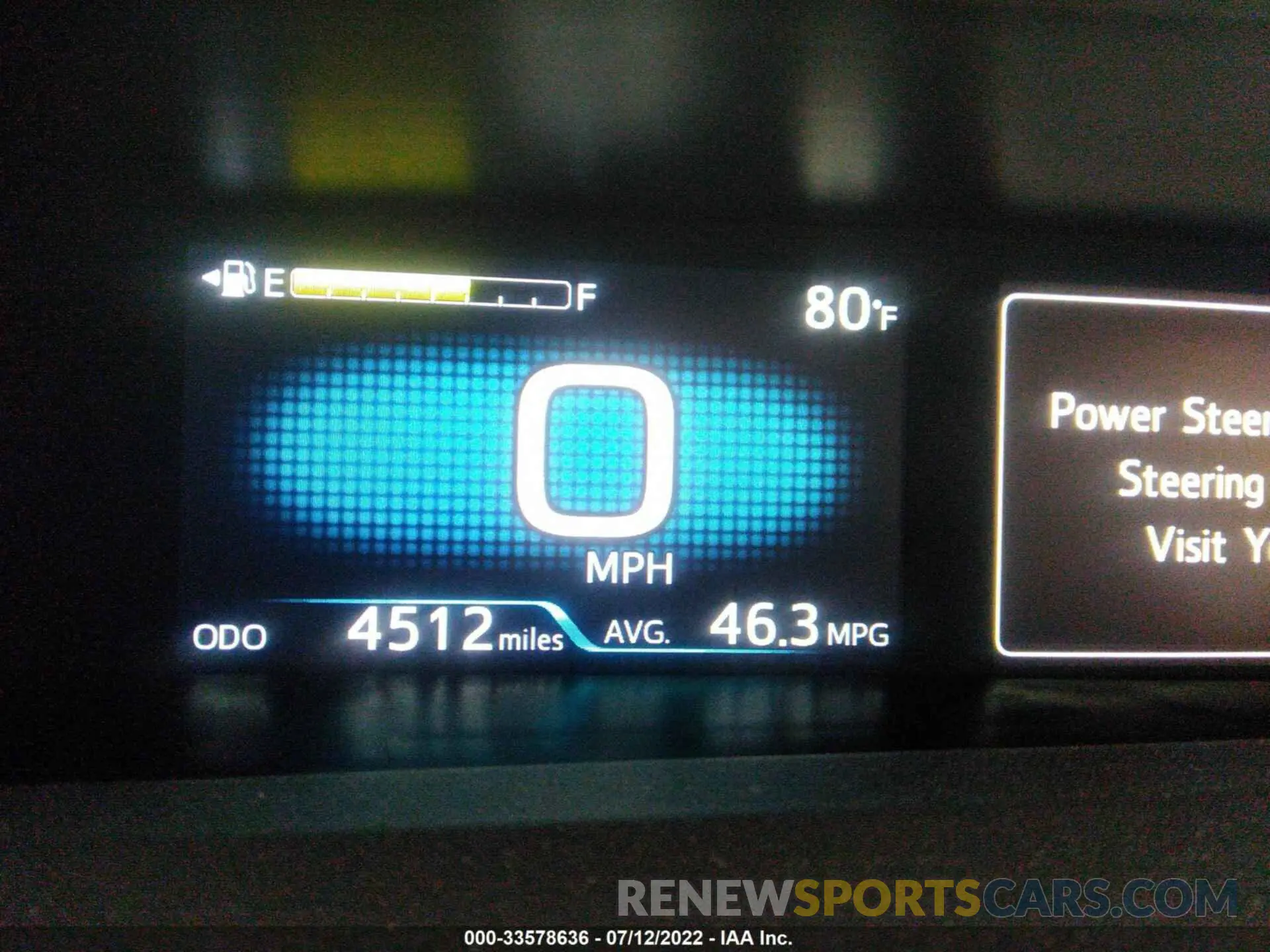 7 fotografías del automóvil dañado JTDKAMFU2N3169322 TOYOTA PRIUS 2022