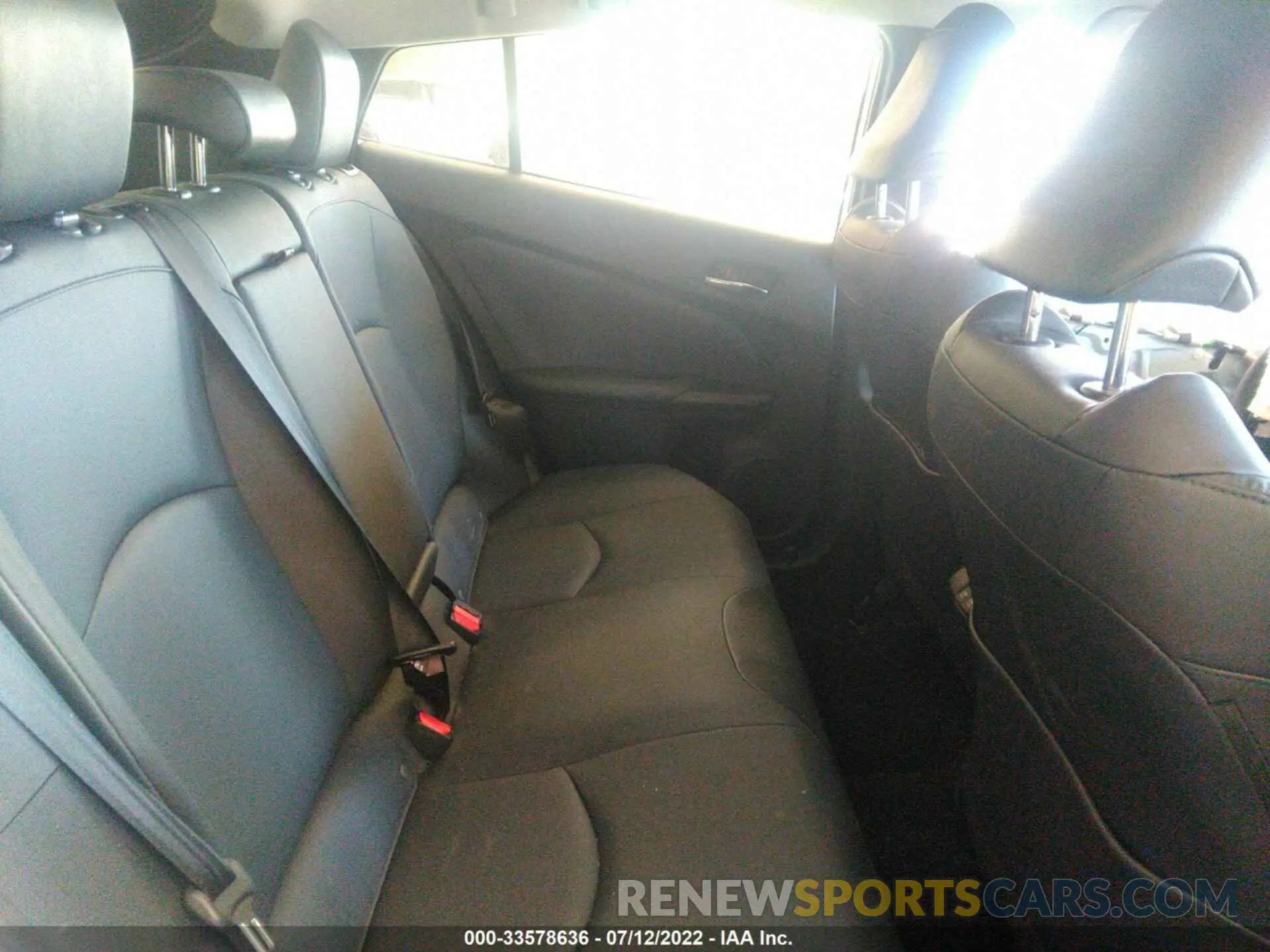 8 fotografías del automóvil dañado JTDKAMFU2N3169322 TOYOTA PRIUS 2022