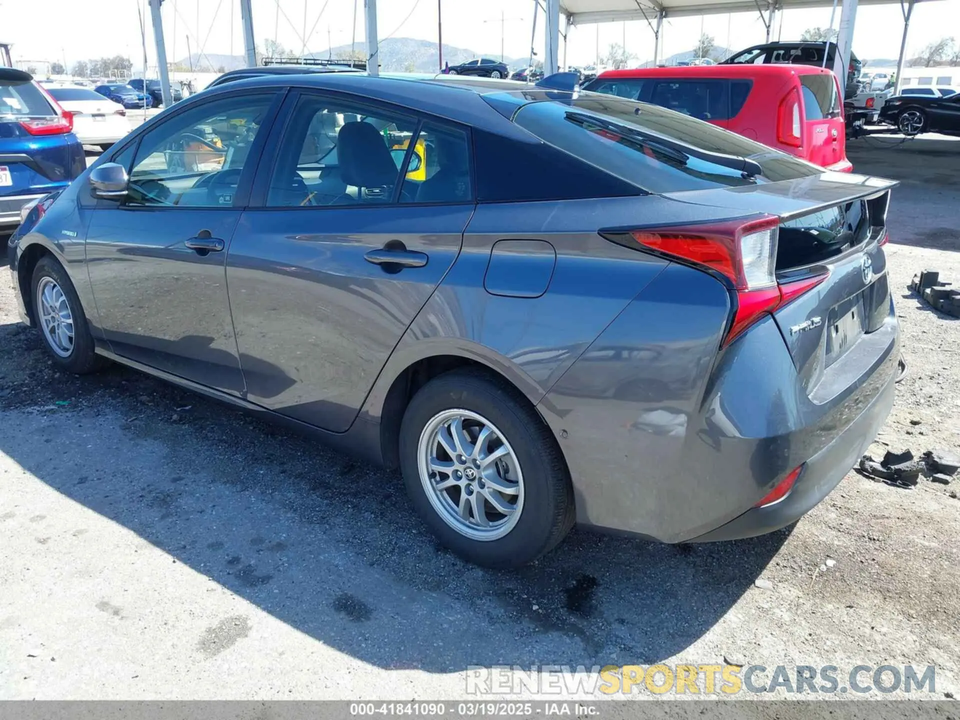 3 fotografías del automóvil dañado JTDKAMFU2N3172026 TOYOTA PRIUS 2022