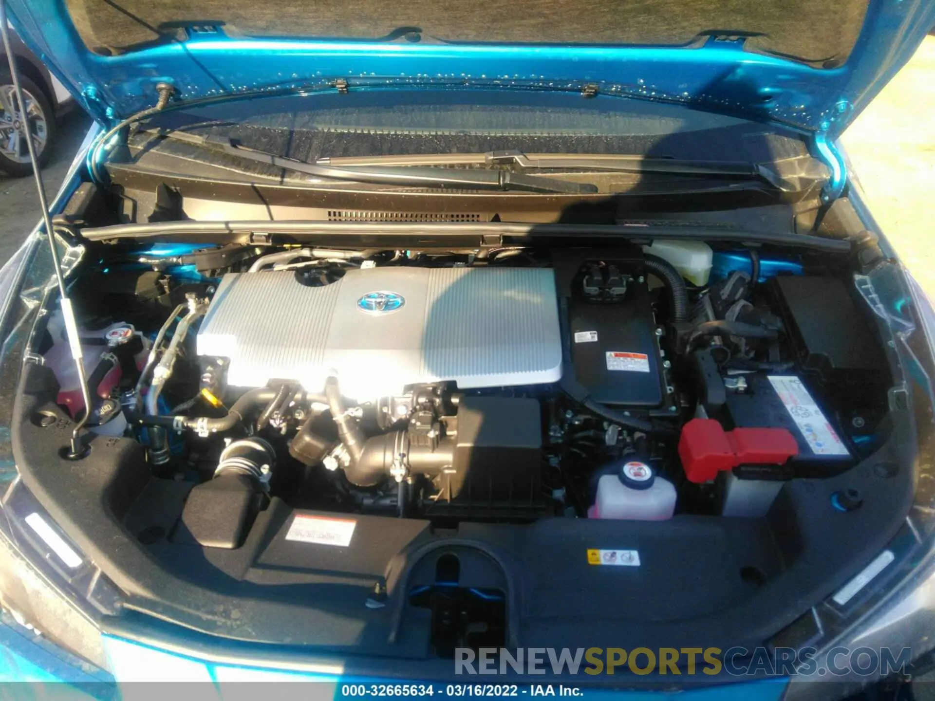 10 fotografías del automóvil dañado JTDKAMFU3N3164808 TOYOTA PRIUS 2022