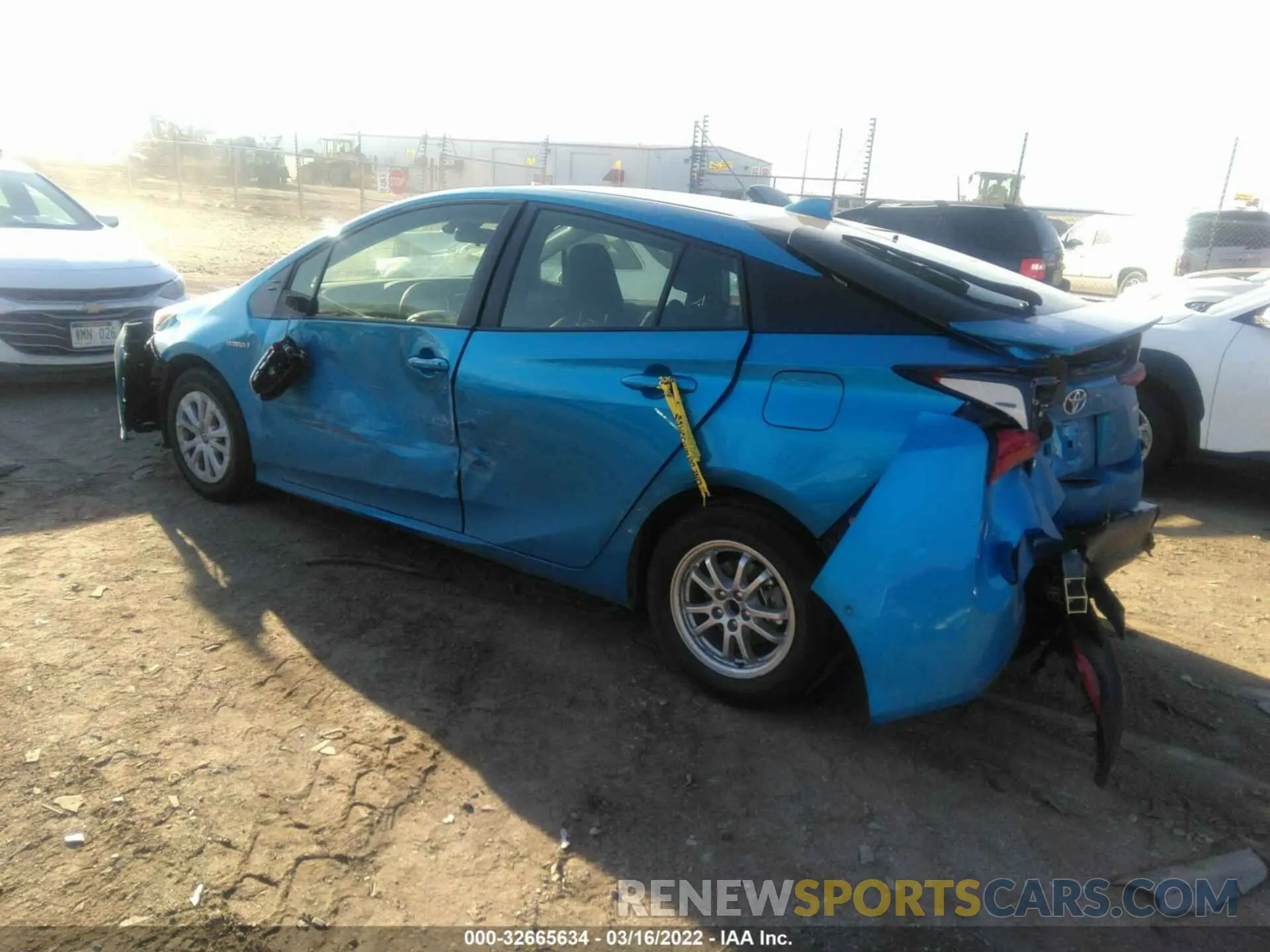 3 fotografías del automóvil dañado JTDKAMFU3N3164808 TOYOTA PRIUS 2022