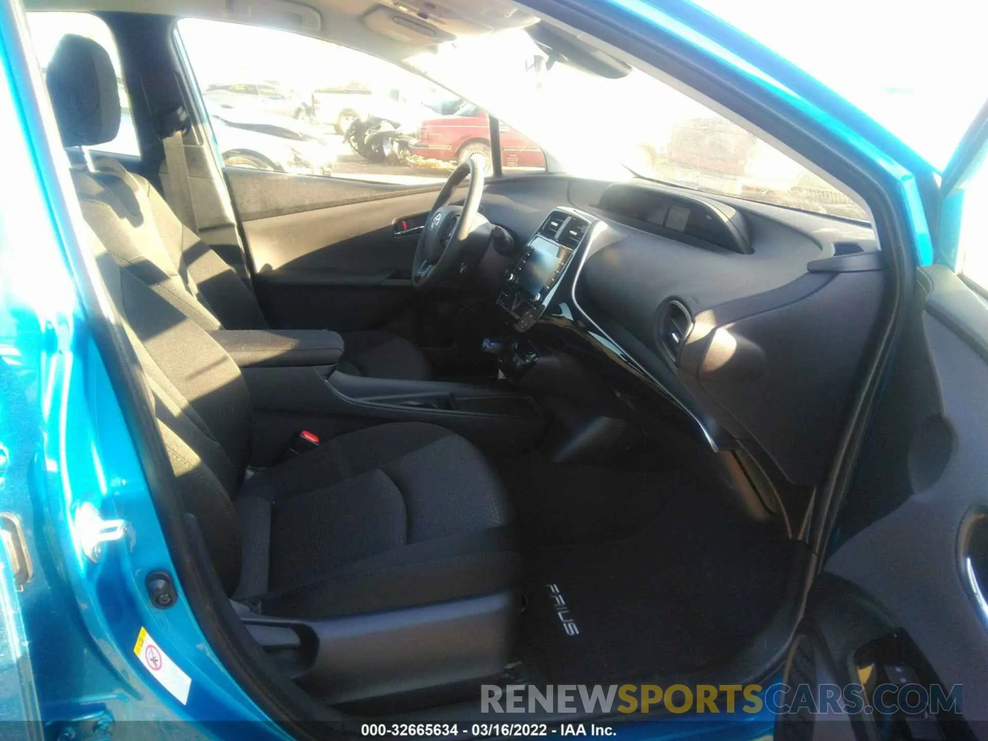 5 fotografías del automóvil dañado JTDKAMFU3N3164808 TOYOTA PRIUS 2022