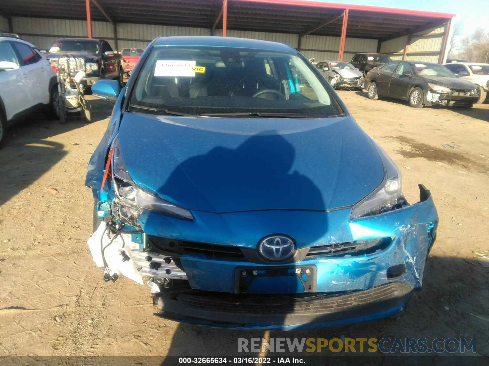 6 fotografías del automóvil dañado JTDKAMFU3N3164808 TOYOTA PRIUS 2022