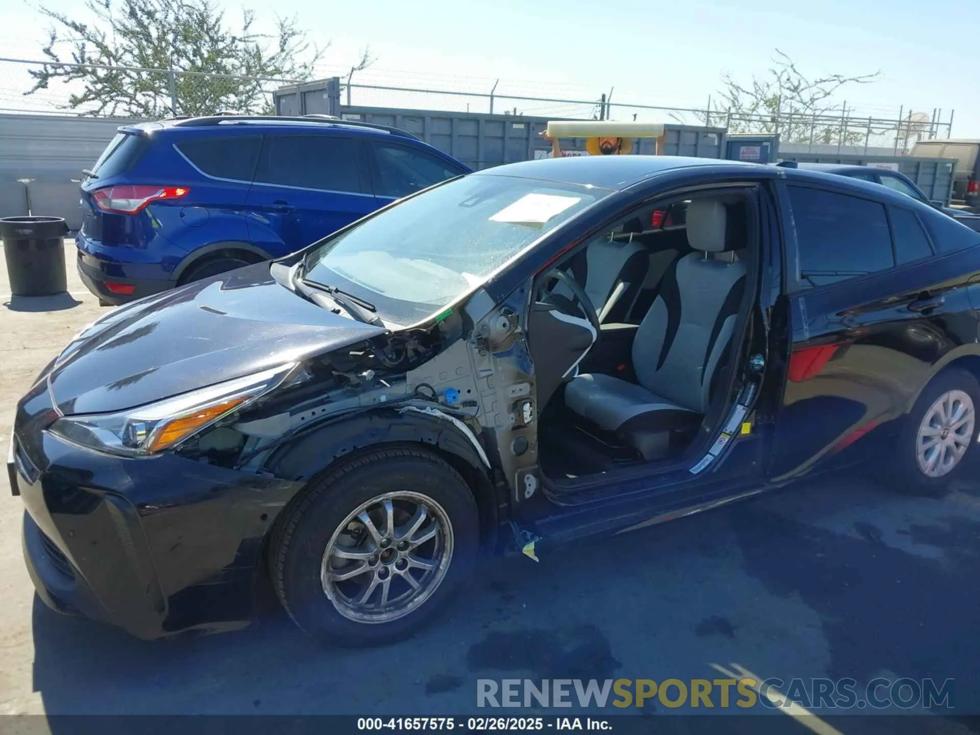 6 fotografías del automóvil dañado JTDKAMFU3N3165036 TOYOTA PRIUS 2022