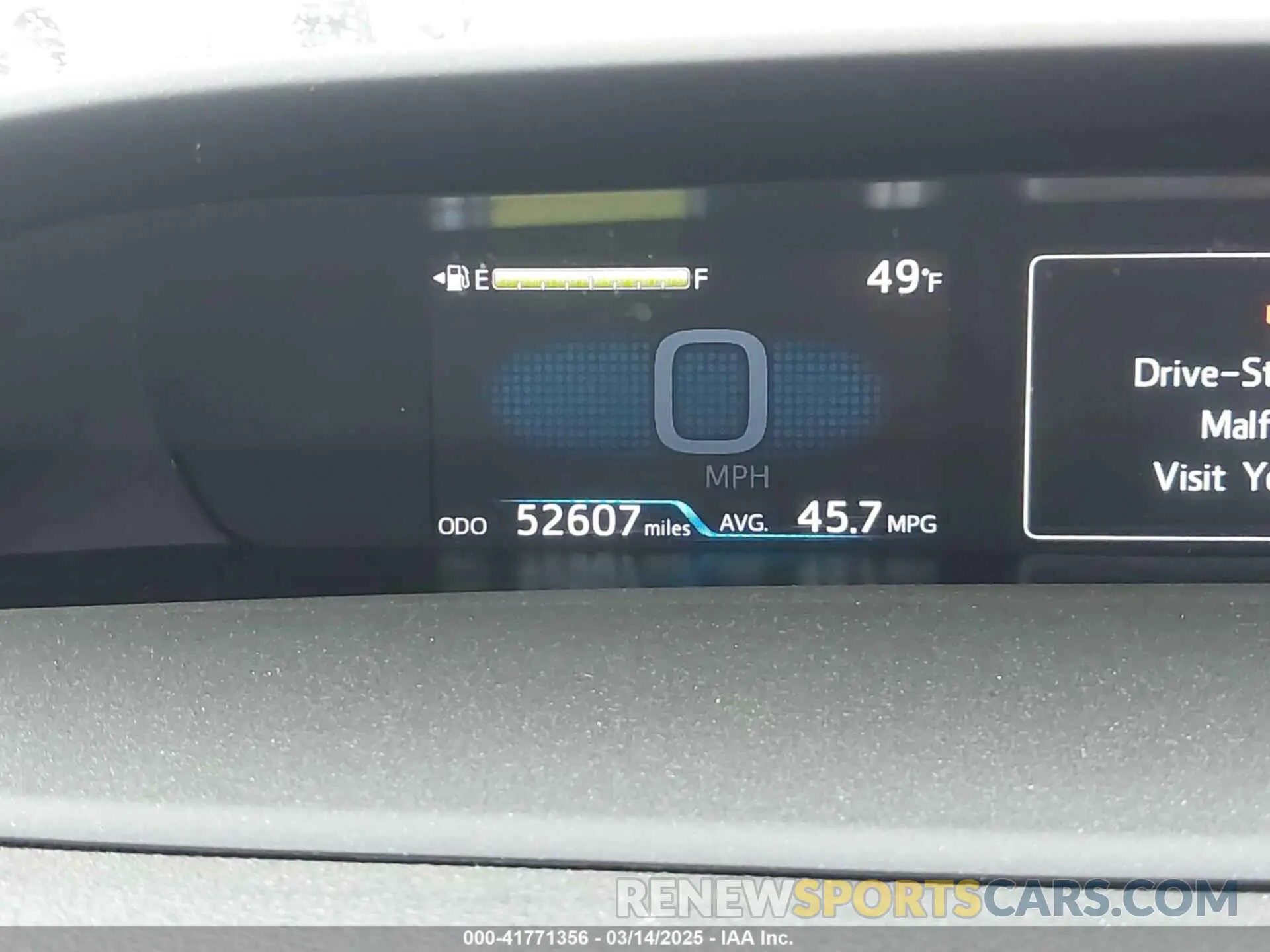15 fotografías del automóvil dañado JTDKAMFU3N3190079 TOYOTA PRIUS 2022