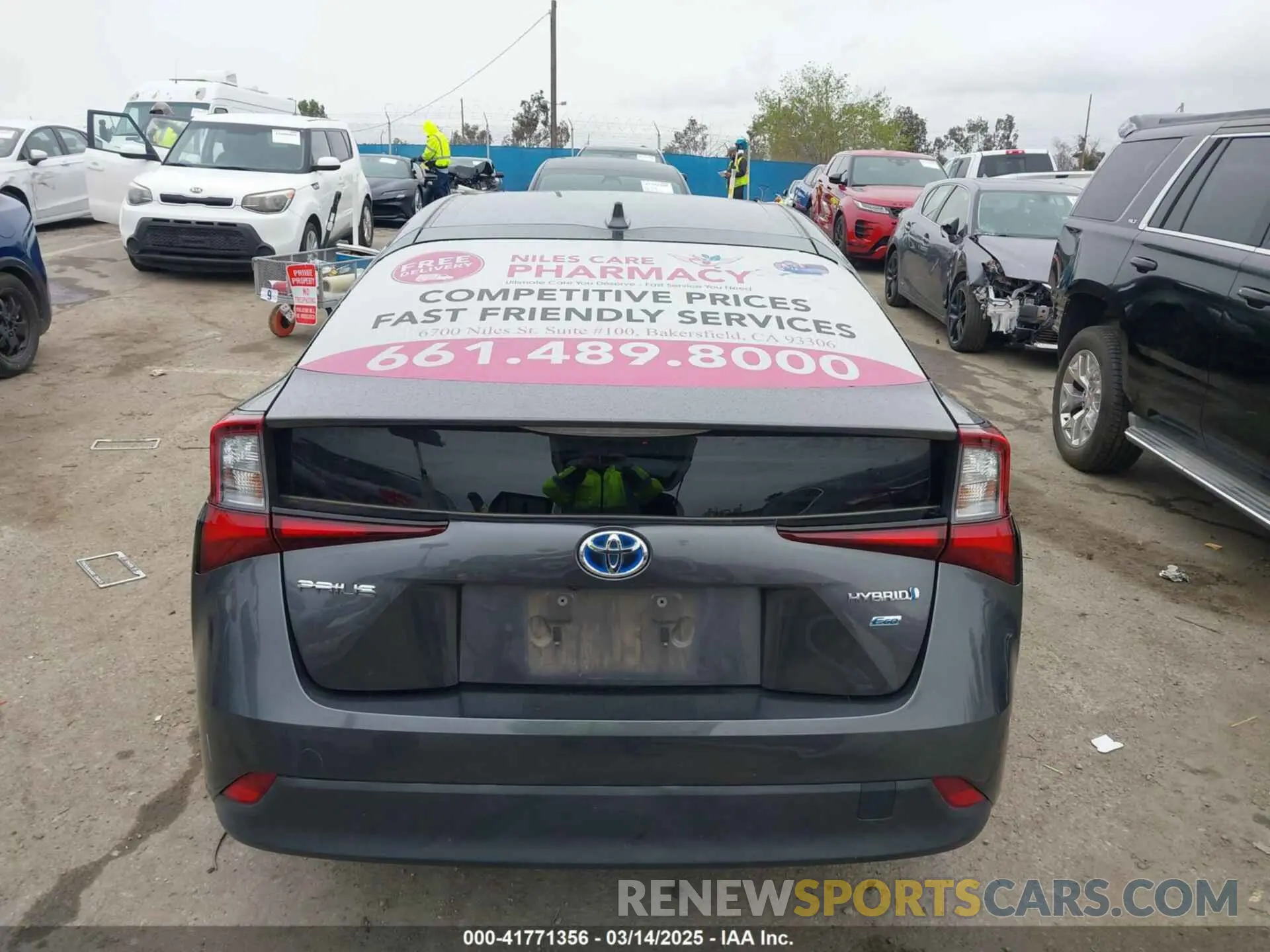 16 fotografías del automóvil dañado JTDKAMFU3N3190079 TOYOTA PRIUS 2022