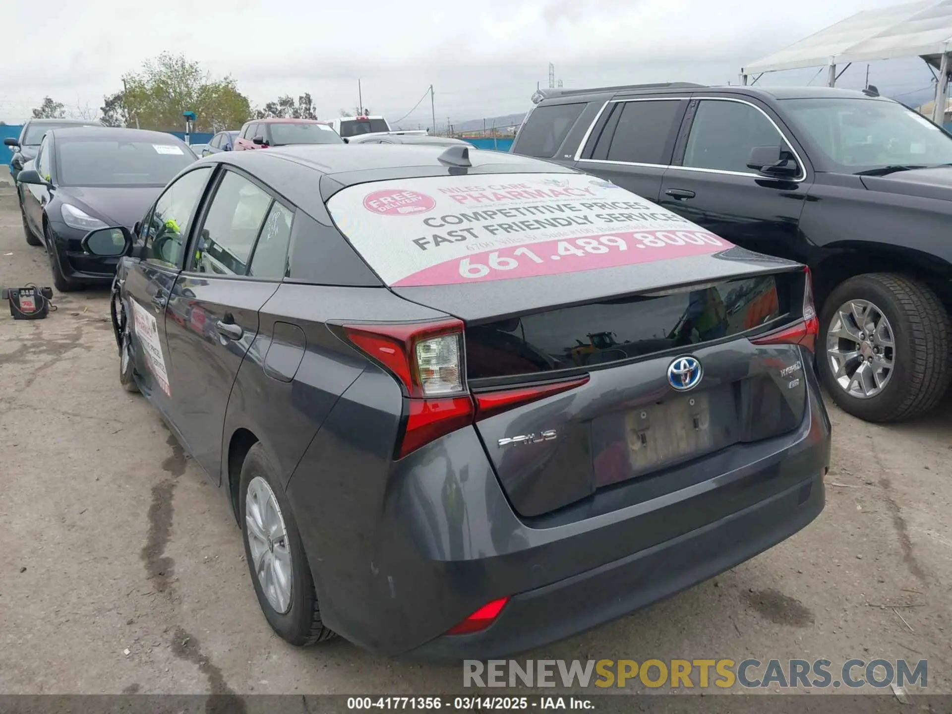 3 fotografías del automóvil dañado JTDKAMFU3N3190079 TOYOTA PRIUS 2022