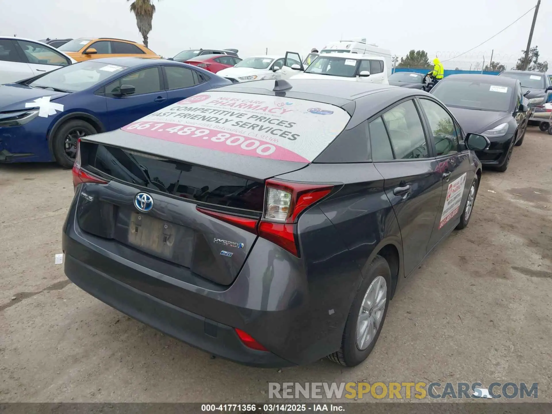 4 fotografías del automóvil dañado JTDKAMFU3N3190079 TOYOTA PRIUS 2022