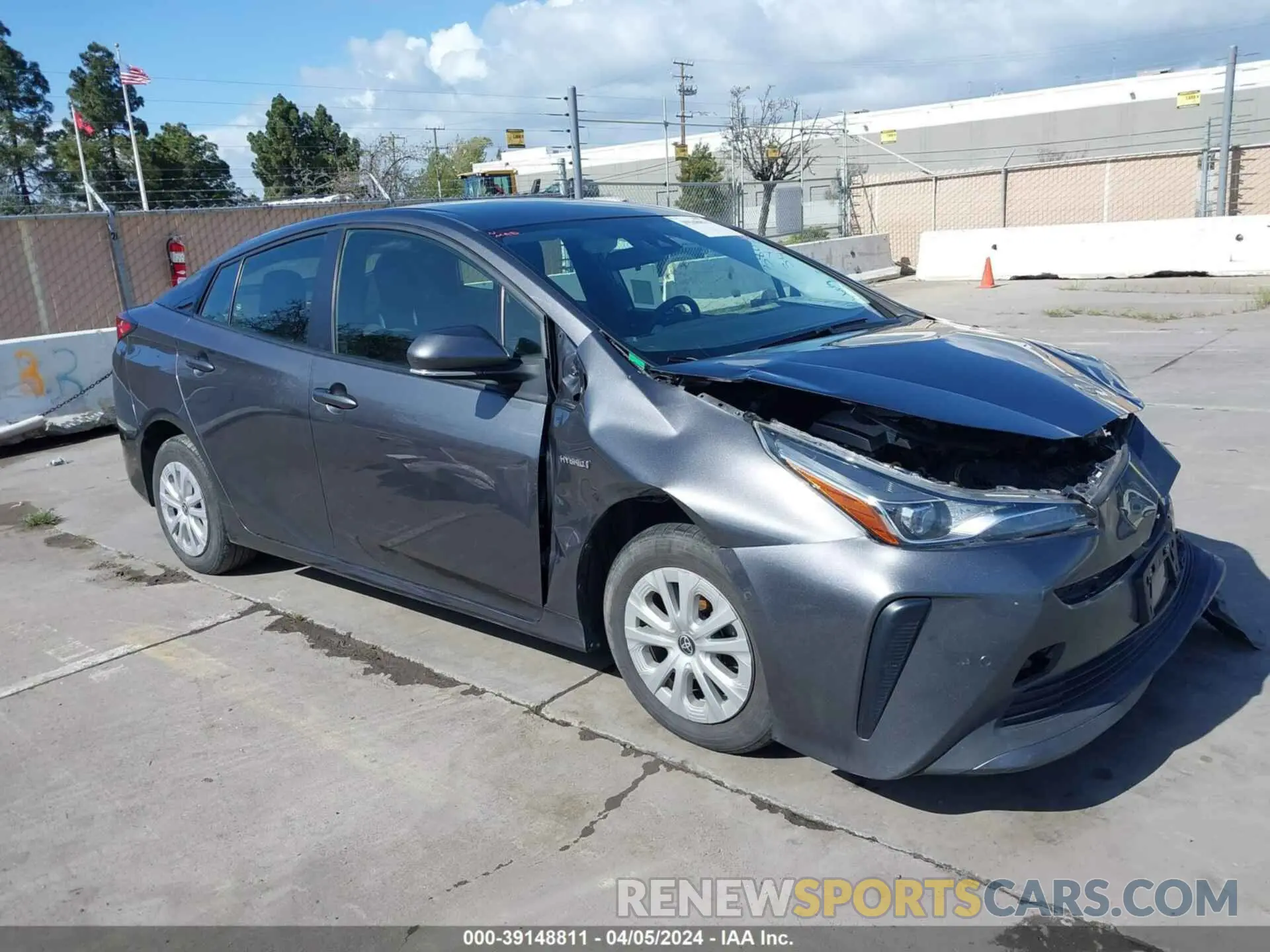 1 fotografías del automóvil dañado JTDKAMFU4N3177258 TOYOTA PRIUS 2022