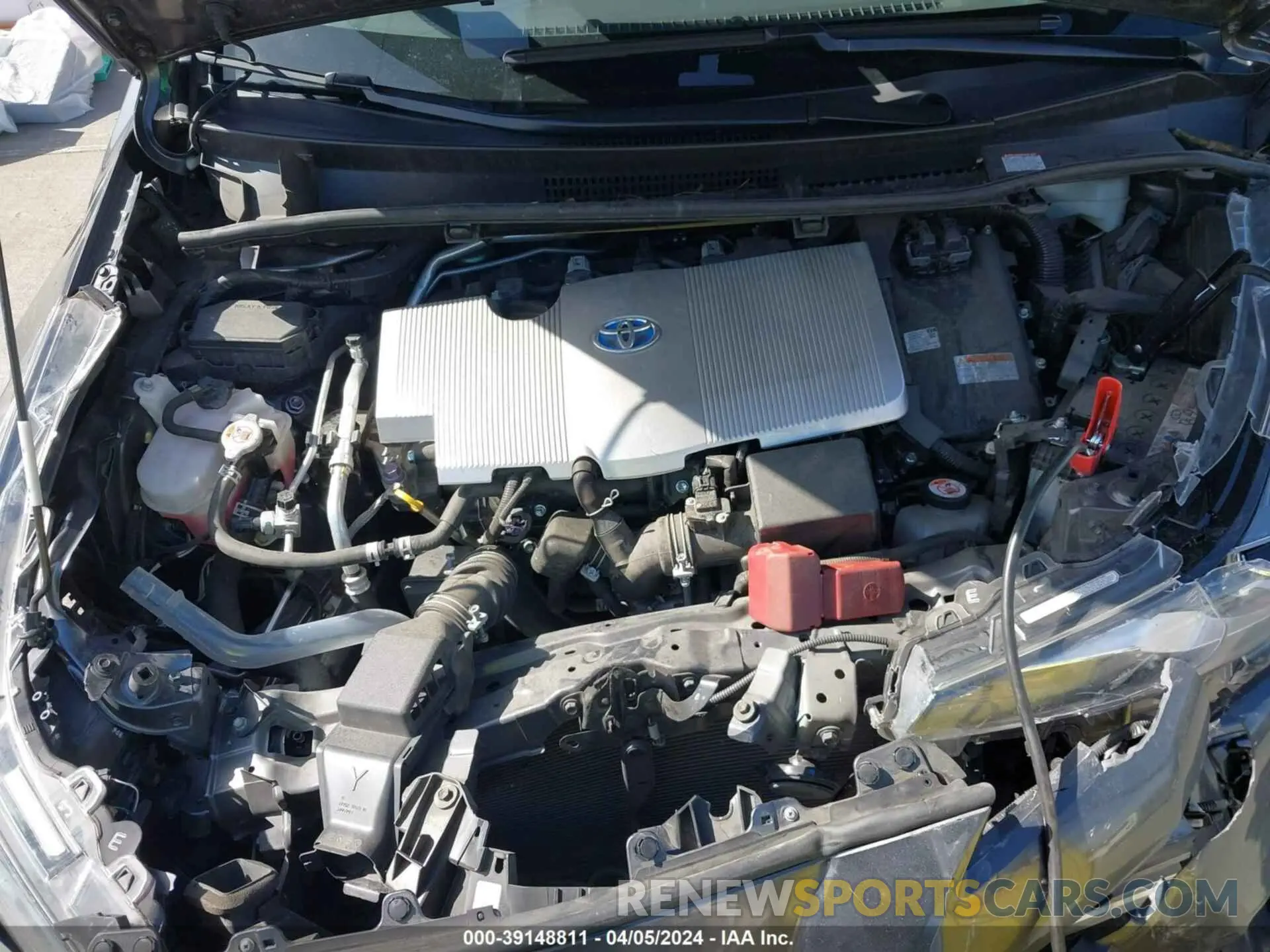 10 fotografías del automóvil dañado JTDKAMFU4N3177258 TOYOTA PRIUS 2022