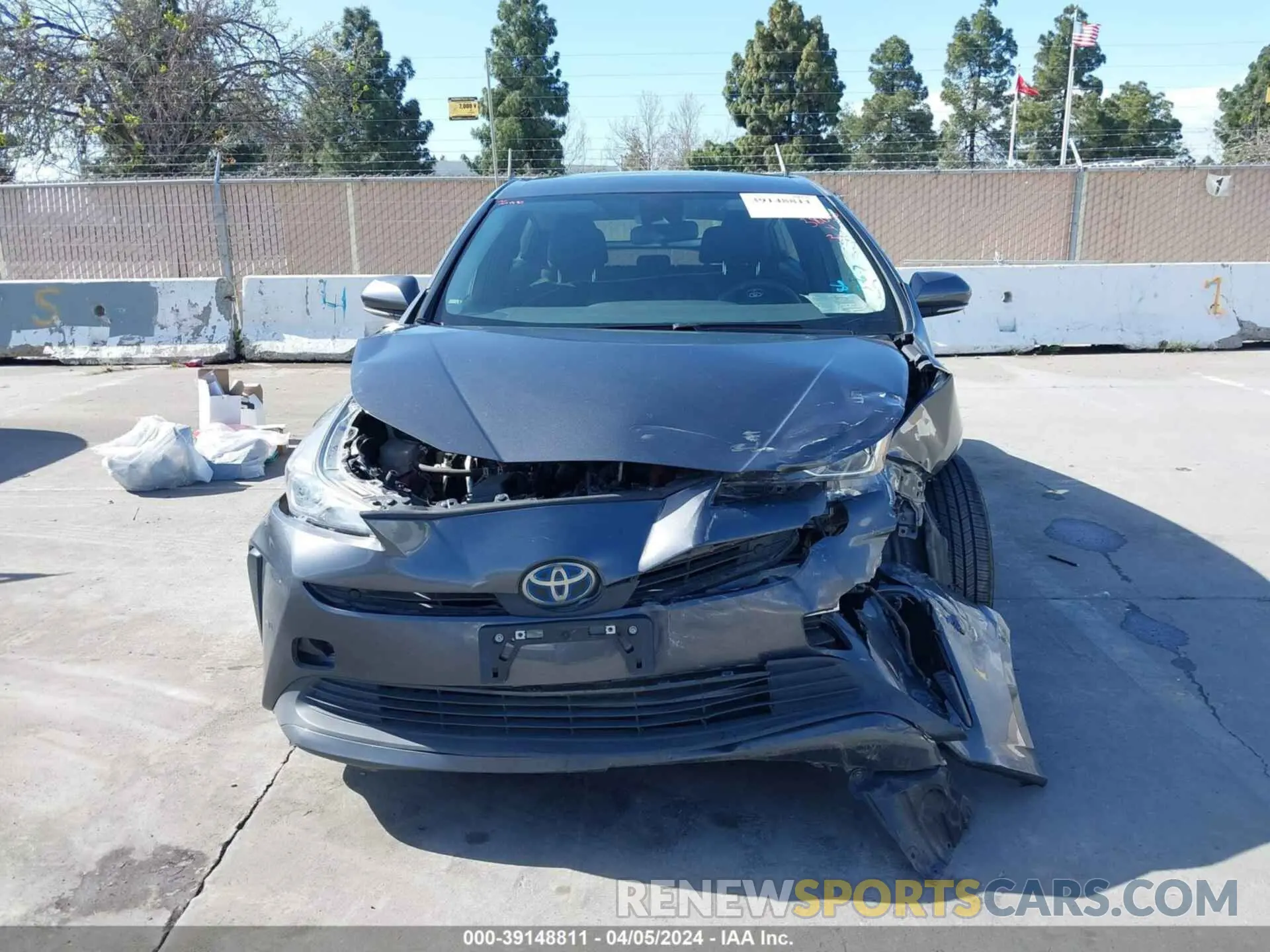 12 fotografías del automóvil dañado JTDKAMFU4N3177258 TOYOTA PRIUS 2022