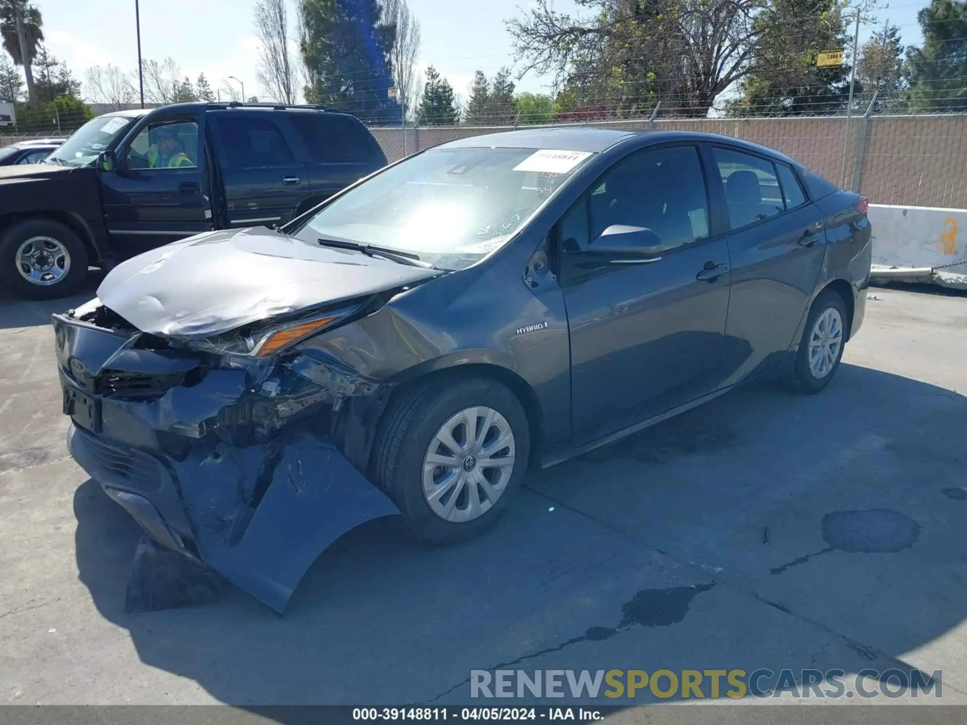 2 fotografías del automóvil dañado JTDKAMFU4N3177258 TOYOTA PRIUS 2022