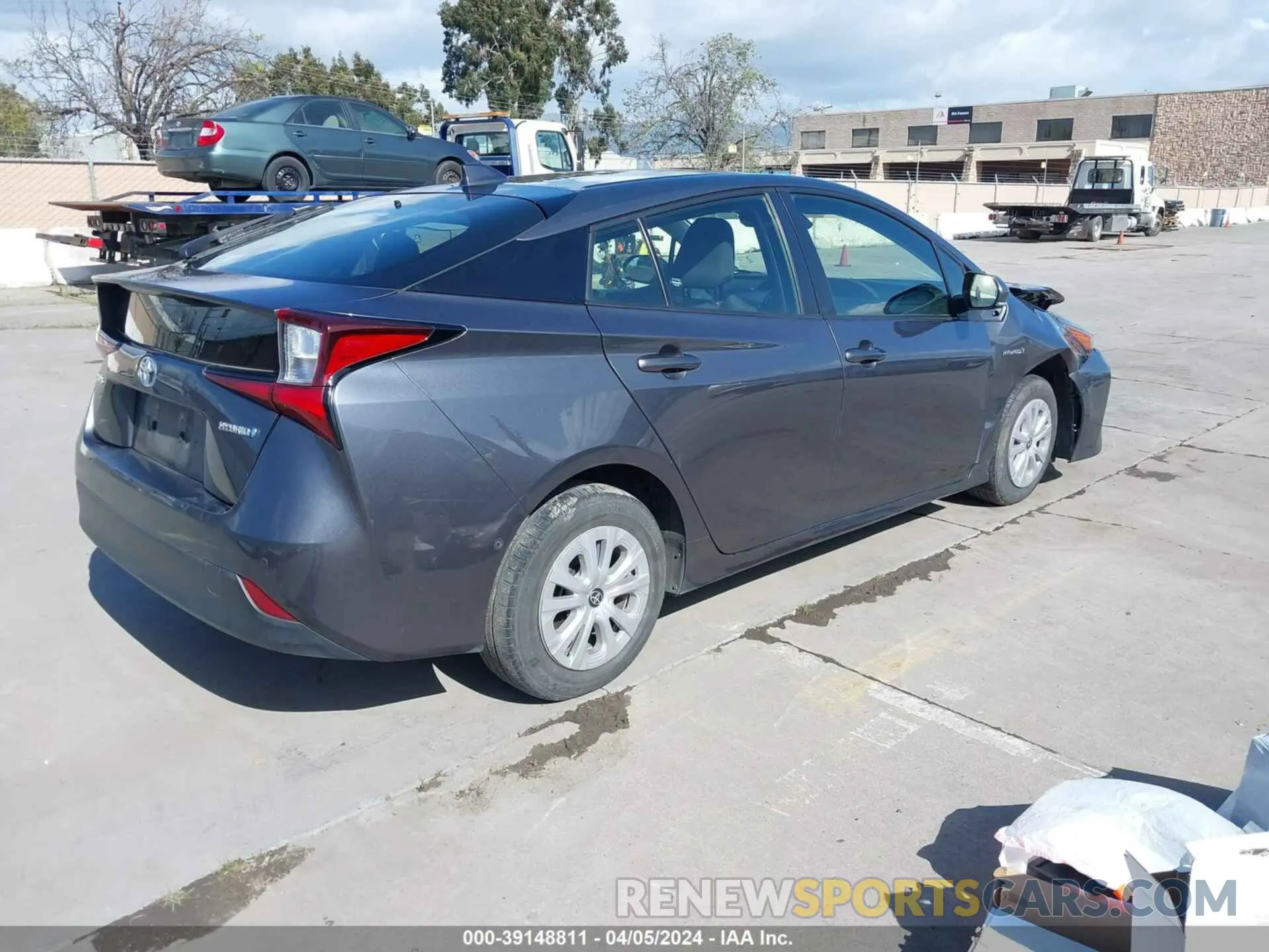 4 fotografías del automóvil dañado JTDKAMFU4N3177258 TOYOTA PRIUS 2022