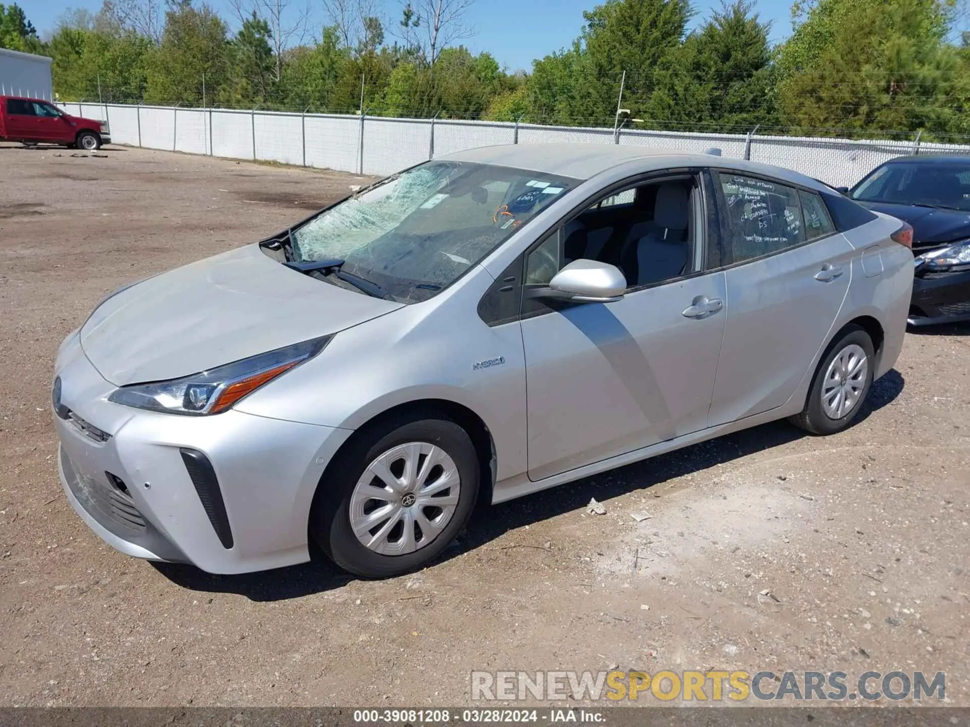 2 fotografías del automóvil dañado JTDKAMFU5N3178967 TOYOTA PRIUS 2022