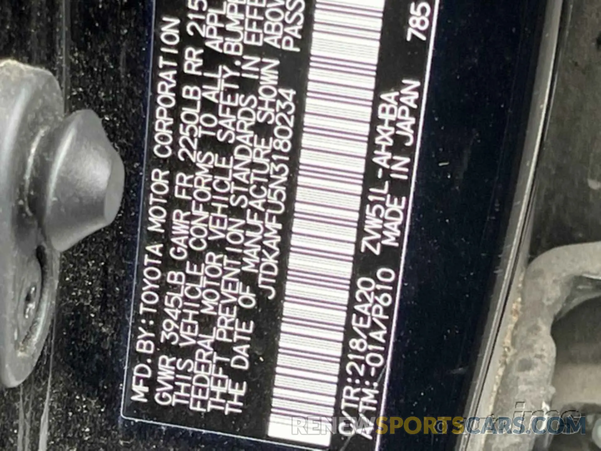 1 fotografías del automóvil dañado JTDKAMFU5N3180234 TOYOTA PRIUS 2022
