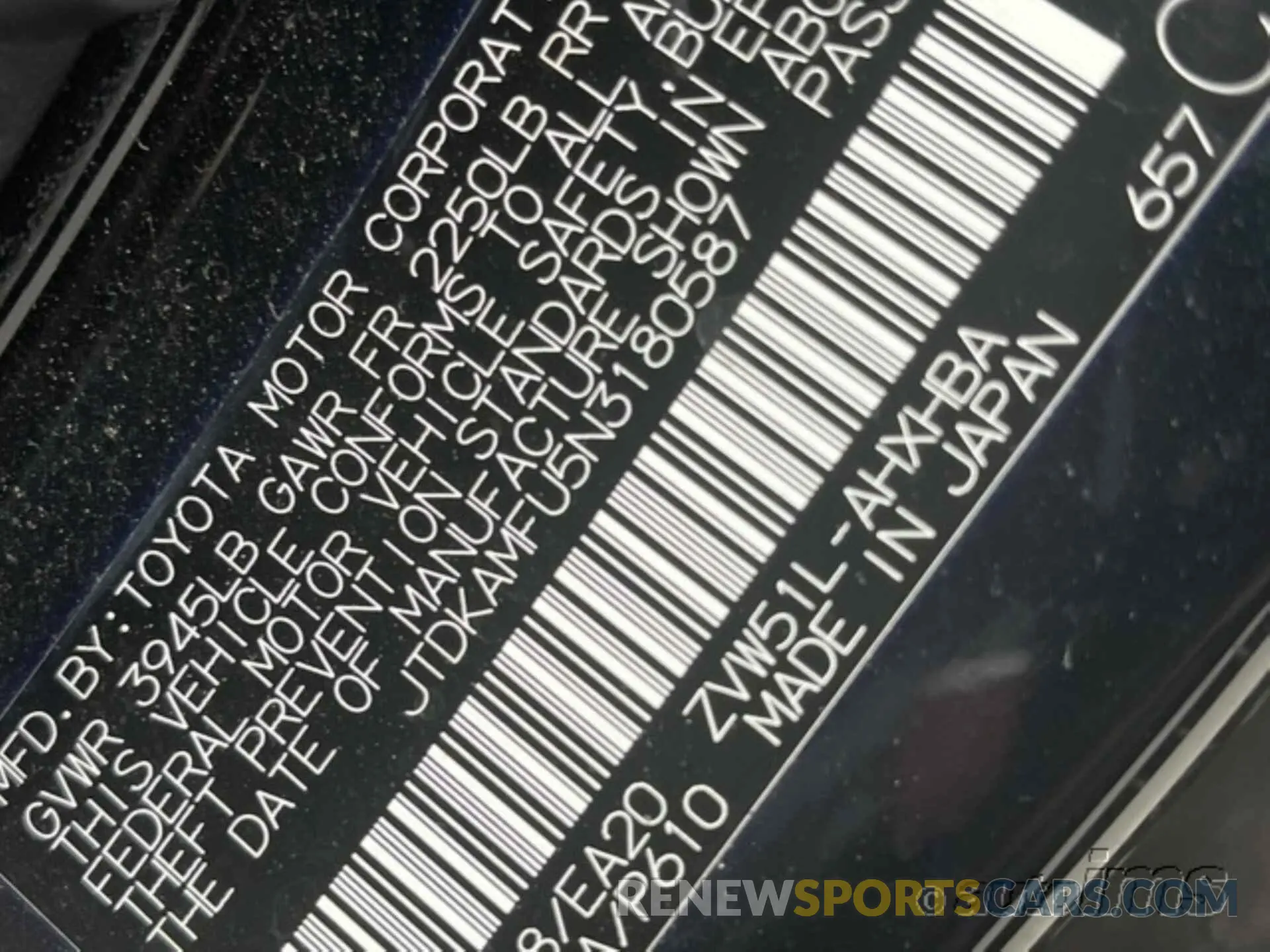 13 fotografías del automóvil dañado JTDKAMFU5N3180587 TOYOTA PRIUS 2022