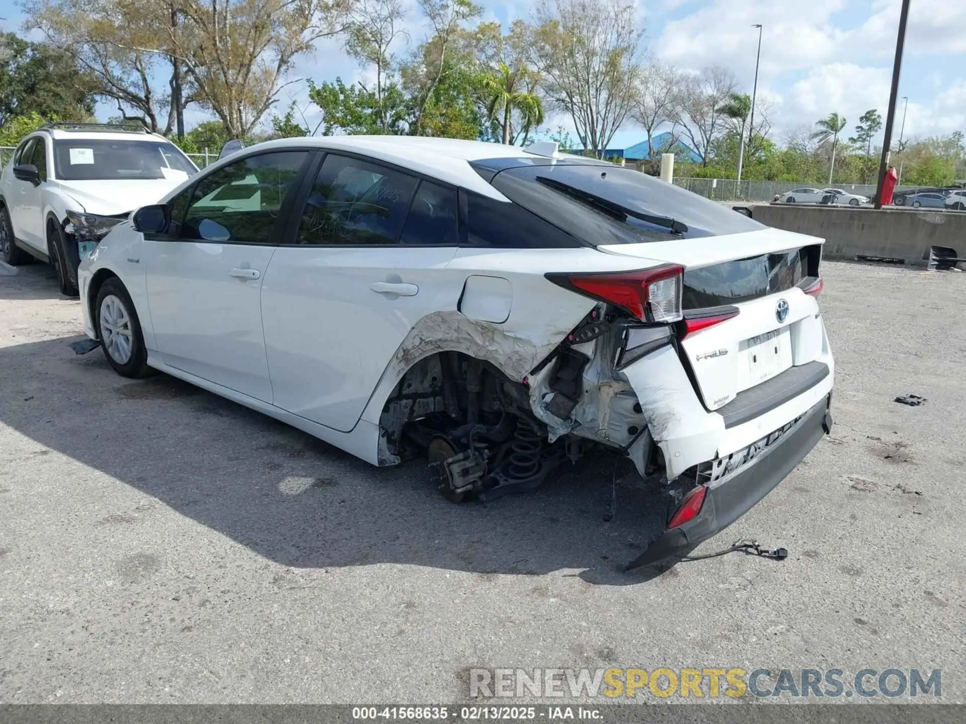3 fotografías del automóvil dañado JTDKAMFU5N3181724 TOYOTA PRIUS 2022