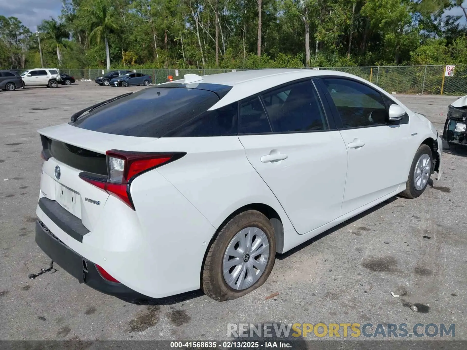 4 fotografías del automóvil dañado JTDKAMFU5N3181724 TOYOTA PRIUS 2022