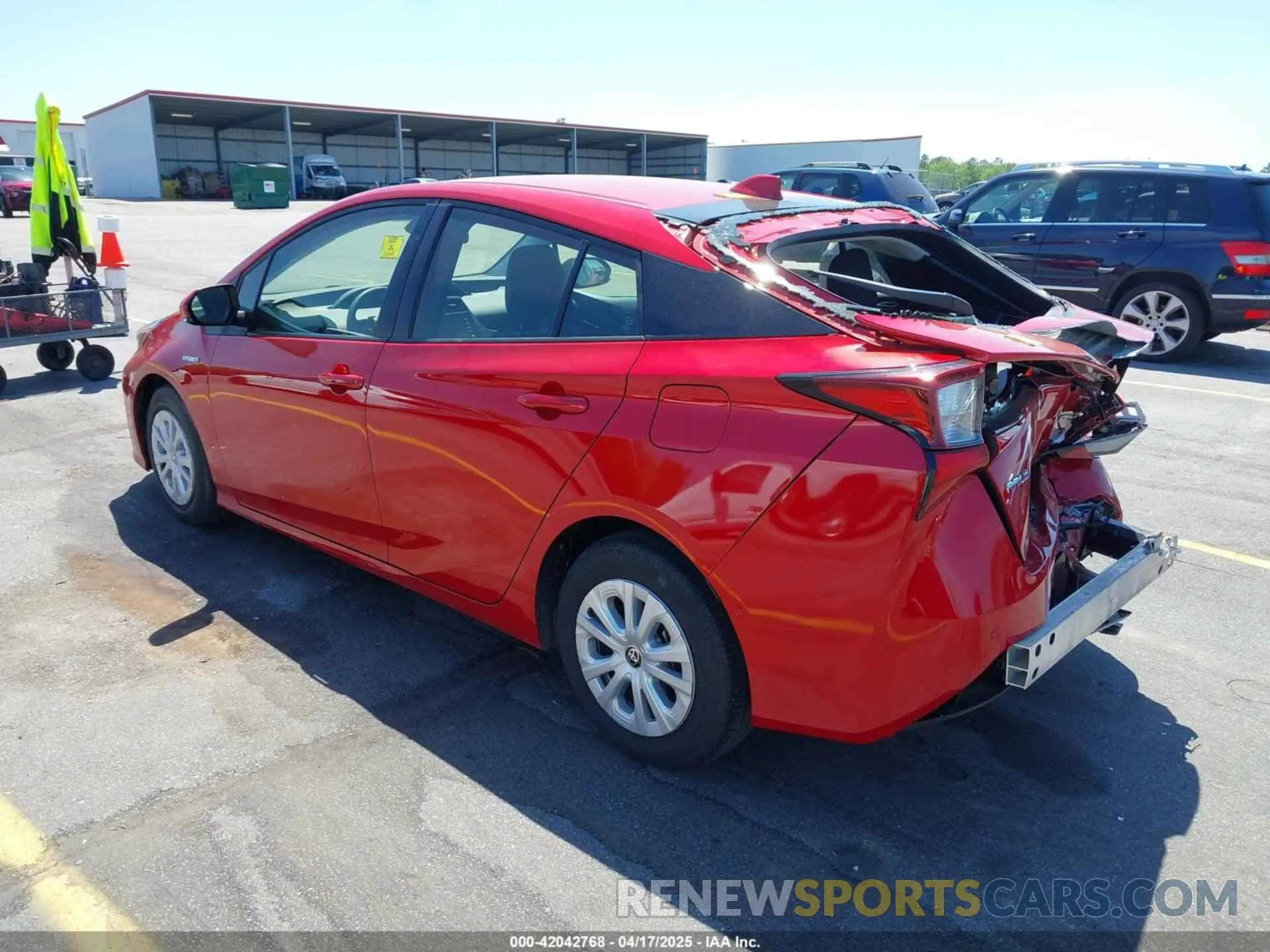 3 fotografías del automóvil dañado JTDKAMFU6N3158307 TOYOTA PRIUS 2022