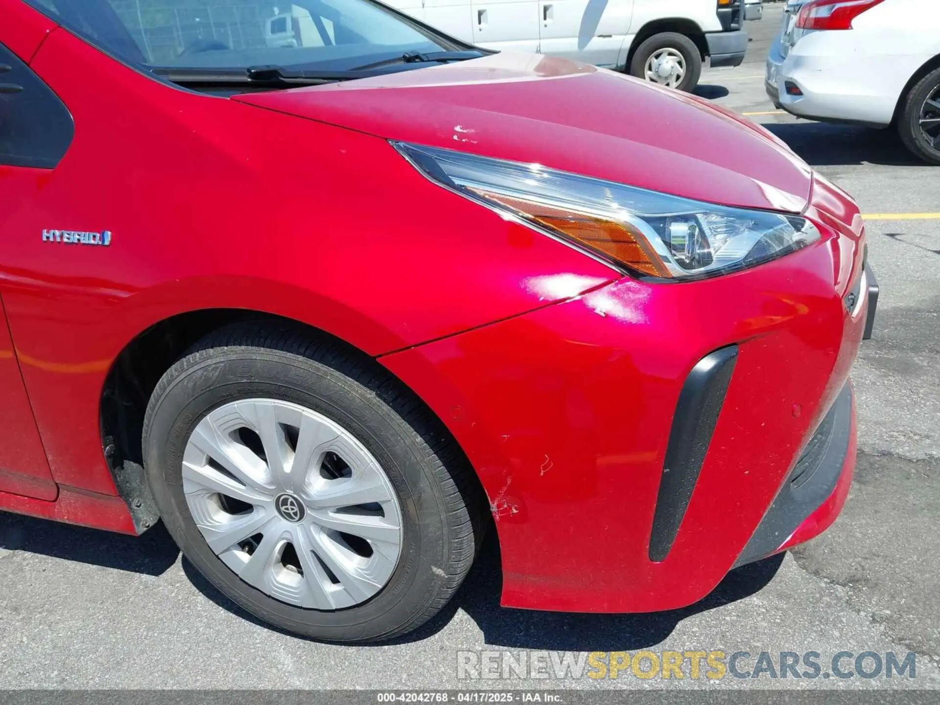 6 fotografías del automóvil dañado JTDKAMFU6N3158307 TOYOTA PRIUS 2022