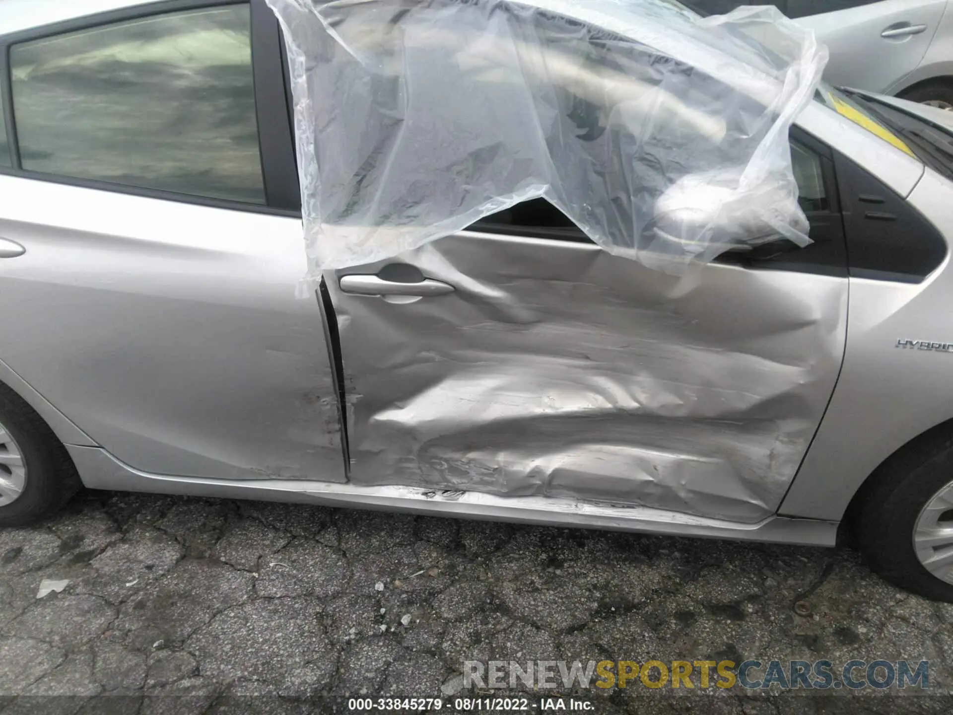 6 fotografías del automóvil dañado JTDKAMFU6N3159683 TOYOTA PRIUS 2022