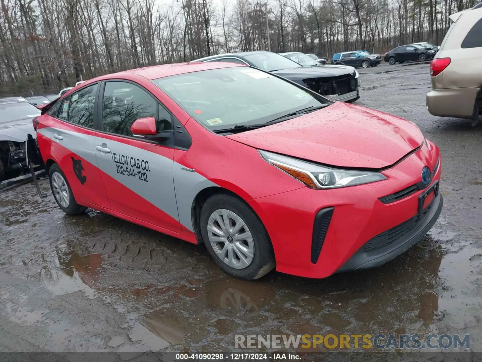 1 fotografías del automóvil dañado JTDKAMFU6N3173292 TOYOTA PRIUS 2022